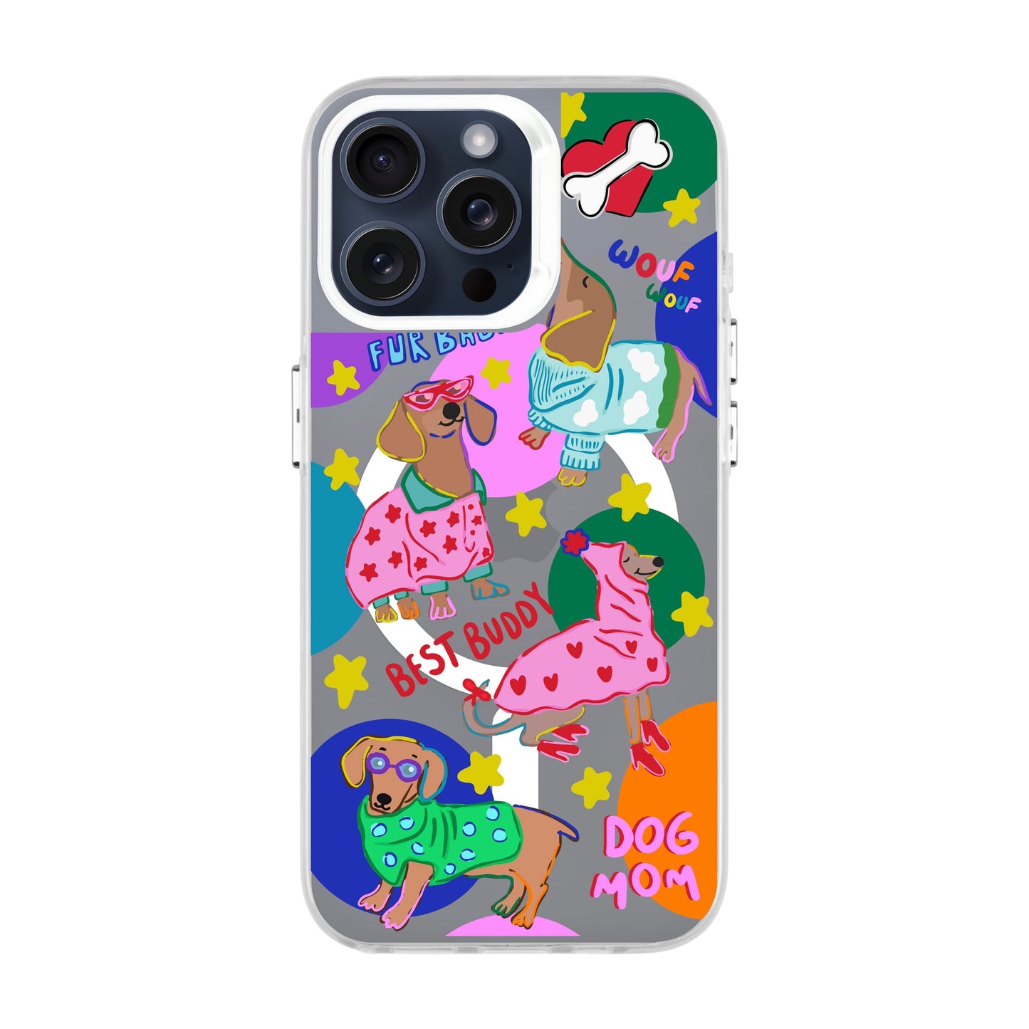 DOG MOM-iPhone 15 Pro Max Hold Kılıf MagSafe Özellikli