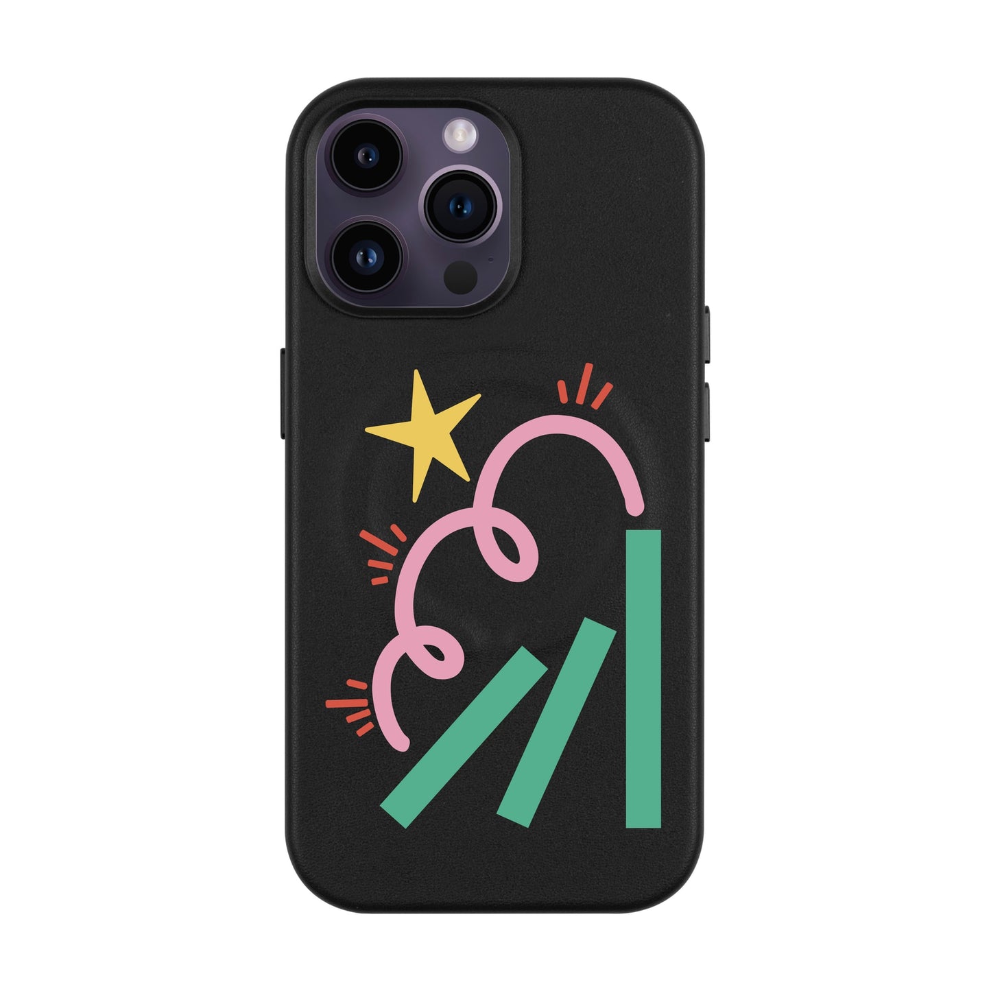 DOMINO-iPhone 14 Pro Max Leather Kılıf MagSafe Özellikli