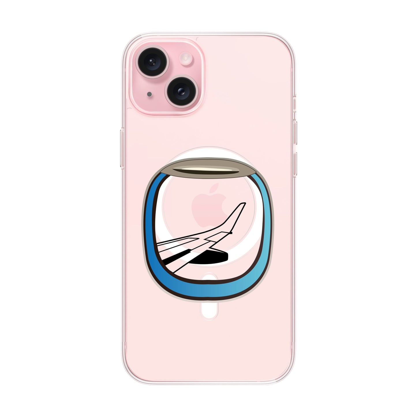 AIRCRAFT WINDOW-iPhone 15 Plus Solid Kılıf MagSafe Özellikli