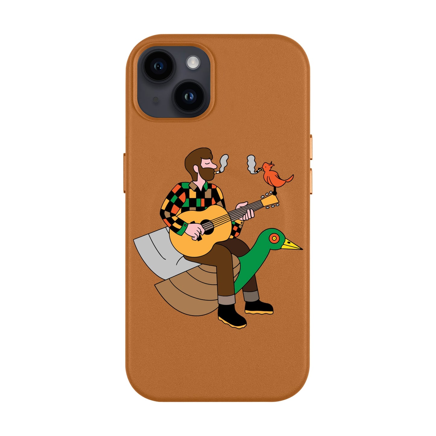 BIRDS OF A FEATHER-iPhone 14 Plus Leather Kılıf MagSafe Özellikli