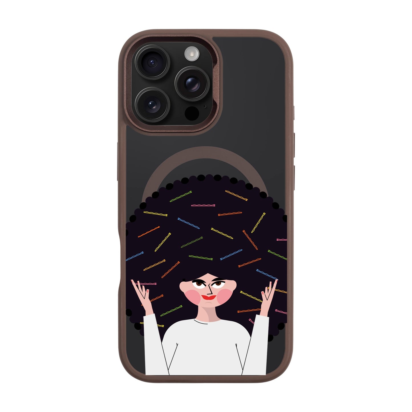 TANGLES OF HAPPINESS-iPhone 16 Pro Max Rise Kılıf MagSafe Özellikli