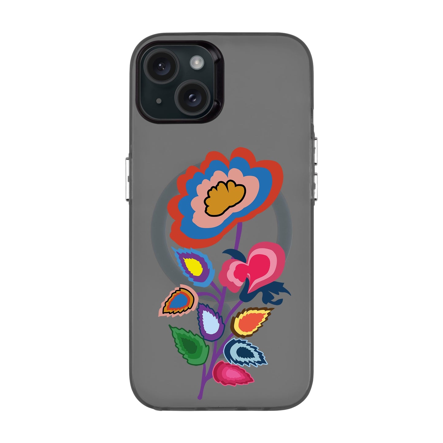 KNITTED FLOWER-iPhone 15 Plus Hold Kılıf MagSafe Özellikli