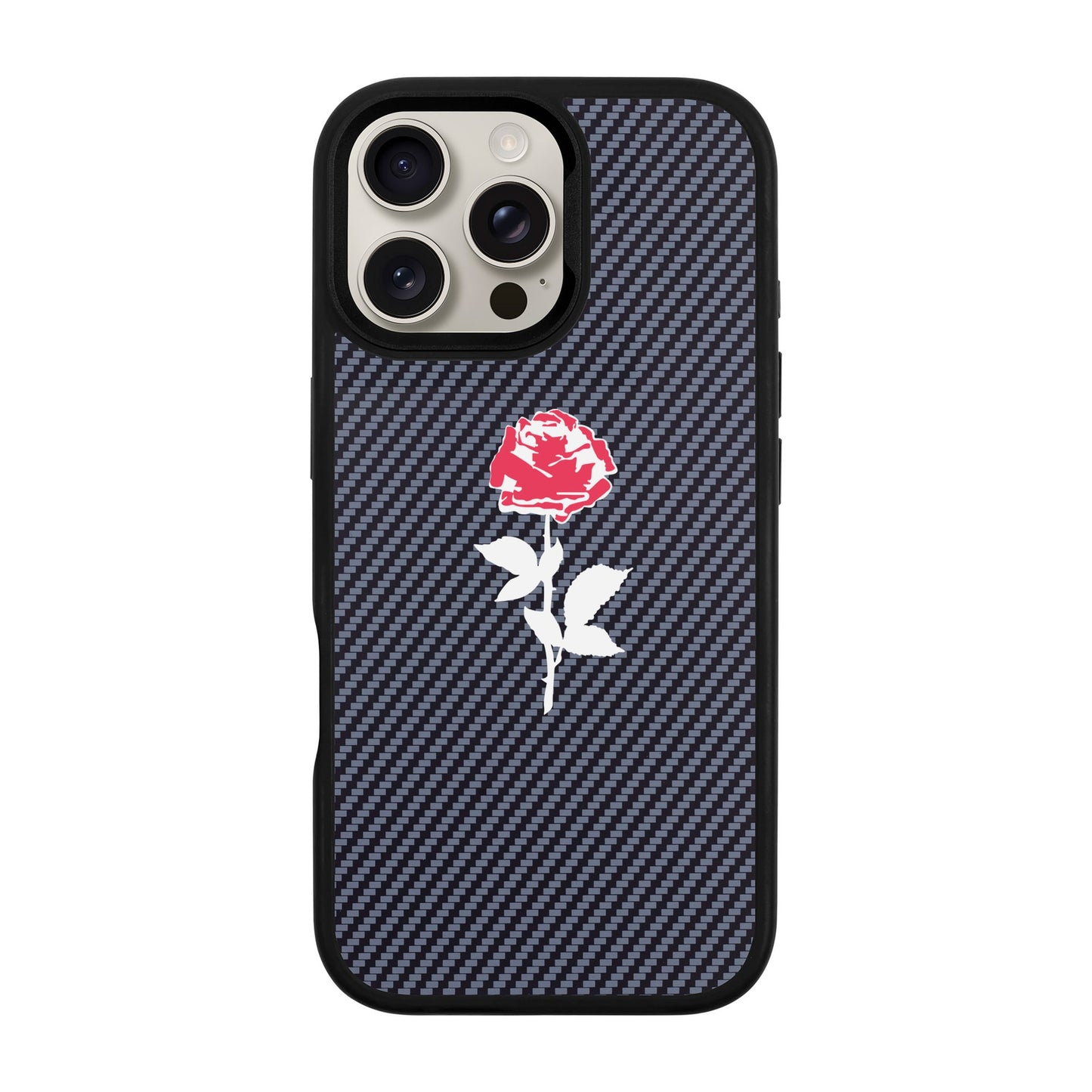 NATUREL ROSE-iPhone 16 Pro Max Plaid Kılıf MagSafe Özellikli