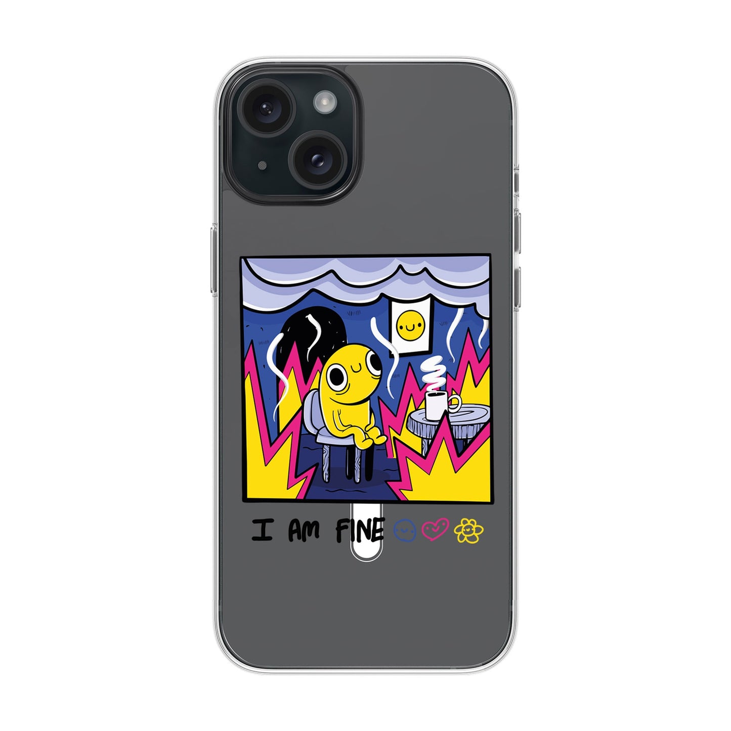 I AM FINE-iPhone 15 Plus Solid Kılıf MagSafe Özellikli