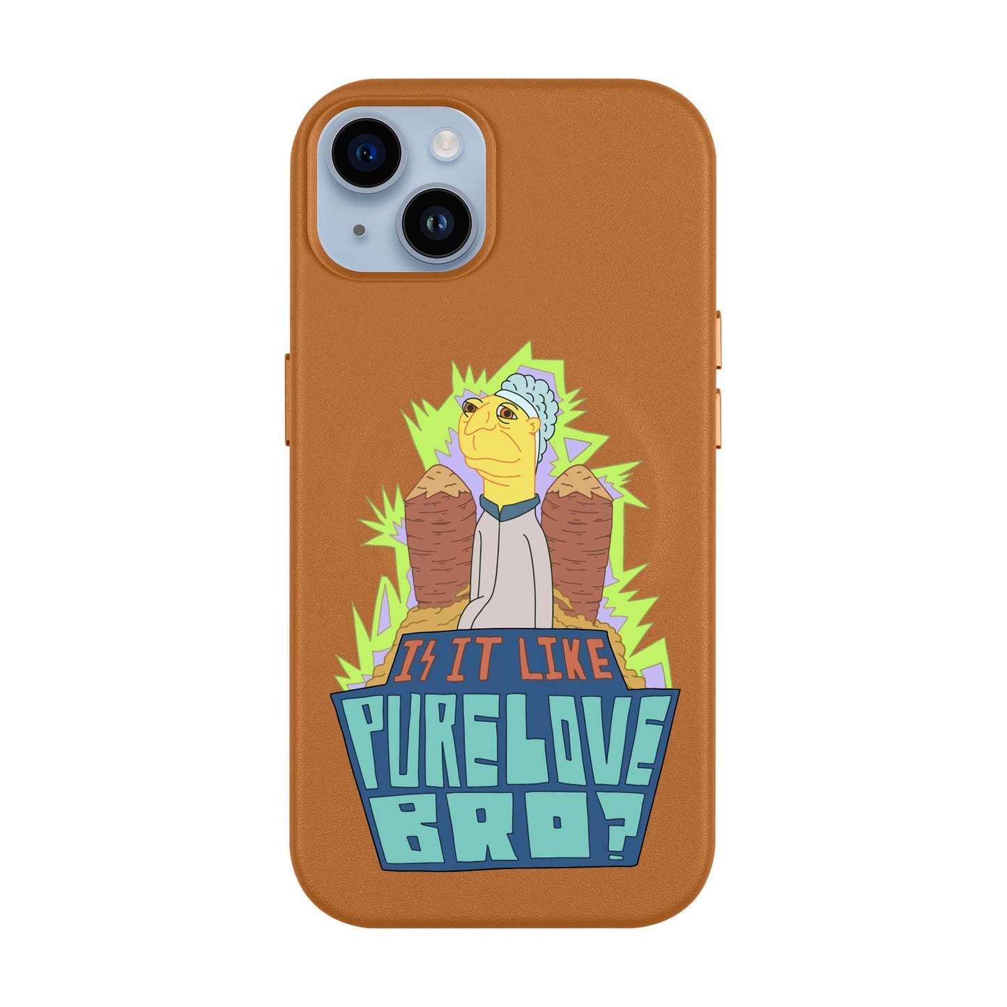 PURE LOVE-iPhone 14 Plus Leather Kılıf MagSafe Özellikli