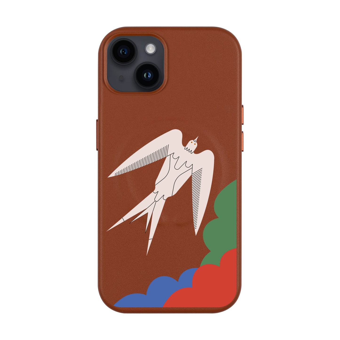 L’OISEAU LIBRE-iPhone 14 Plus Leather Kılıf MagSafe Özellikli