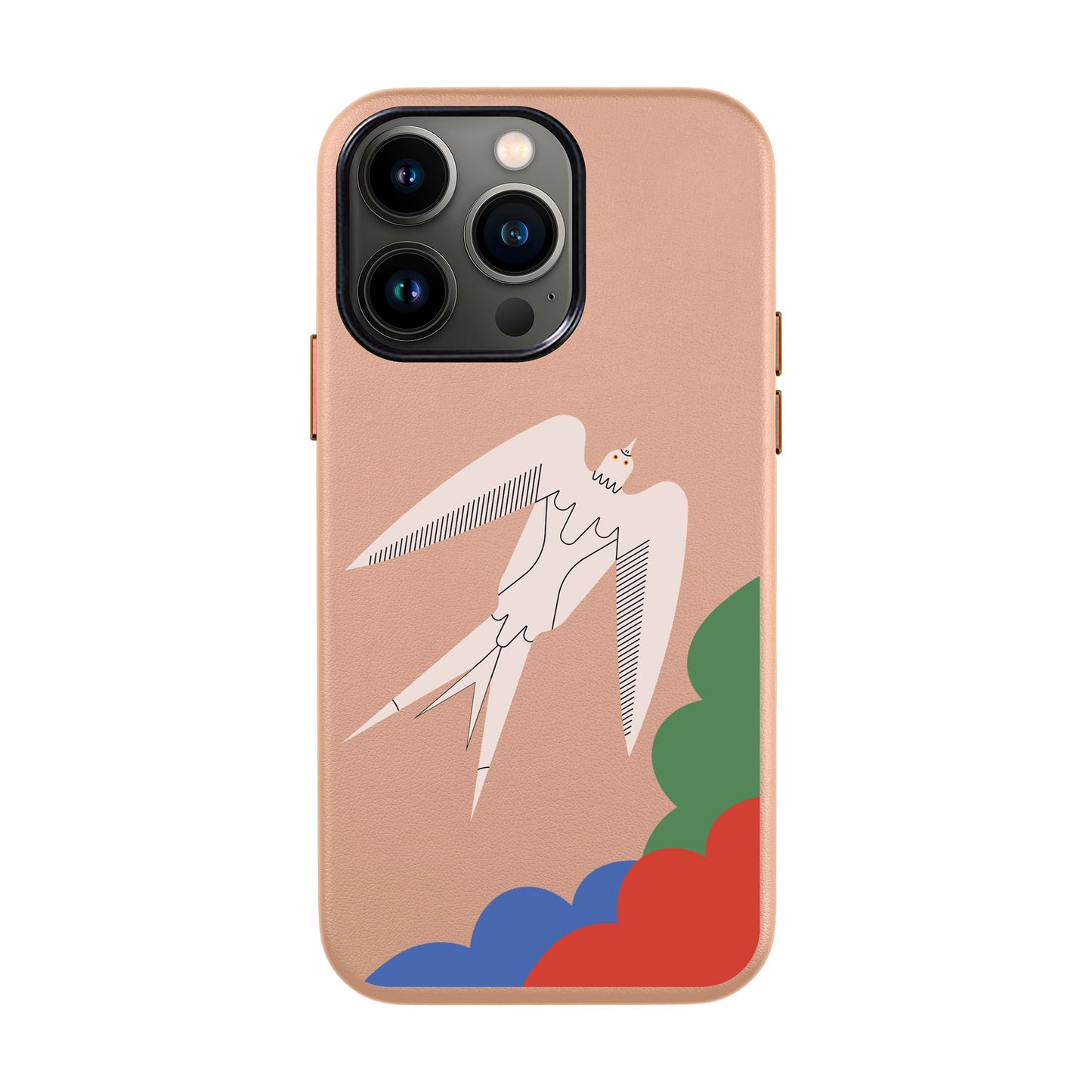 L’OISEAU LIBRE-iPhone 13 Pro Max Leather Kılıf