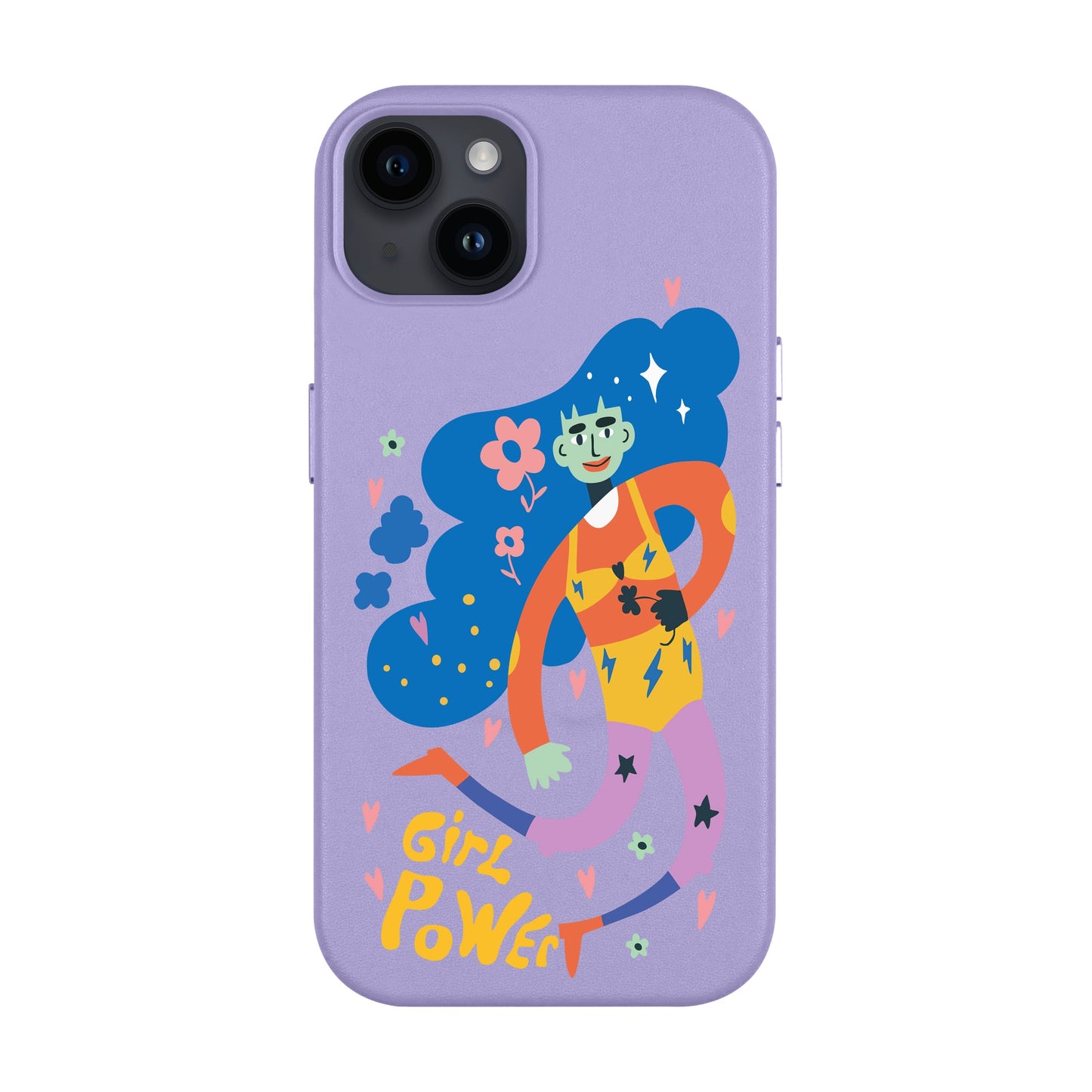GIRL POWER-iPhone 14 Plus Leather Kılıf MagSafe Özellikli