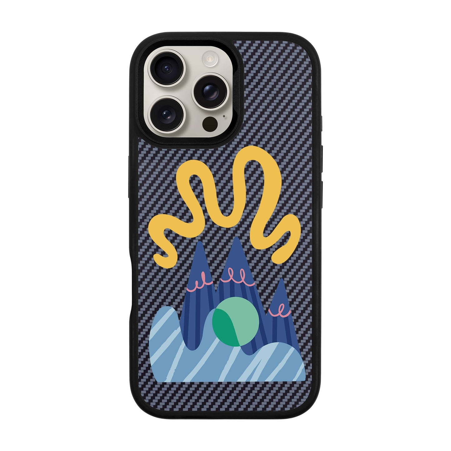 MOUNTAIN-iPhone 16 Pro Max Plaid Kılıf MagSafe Özellikli