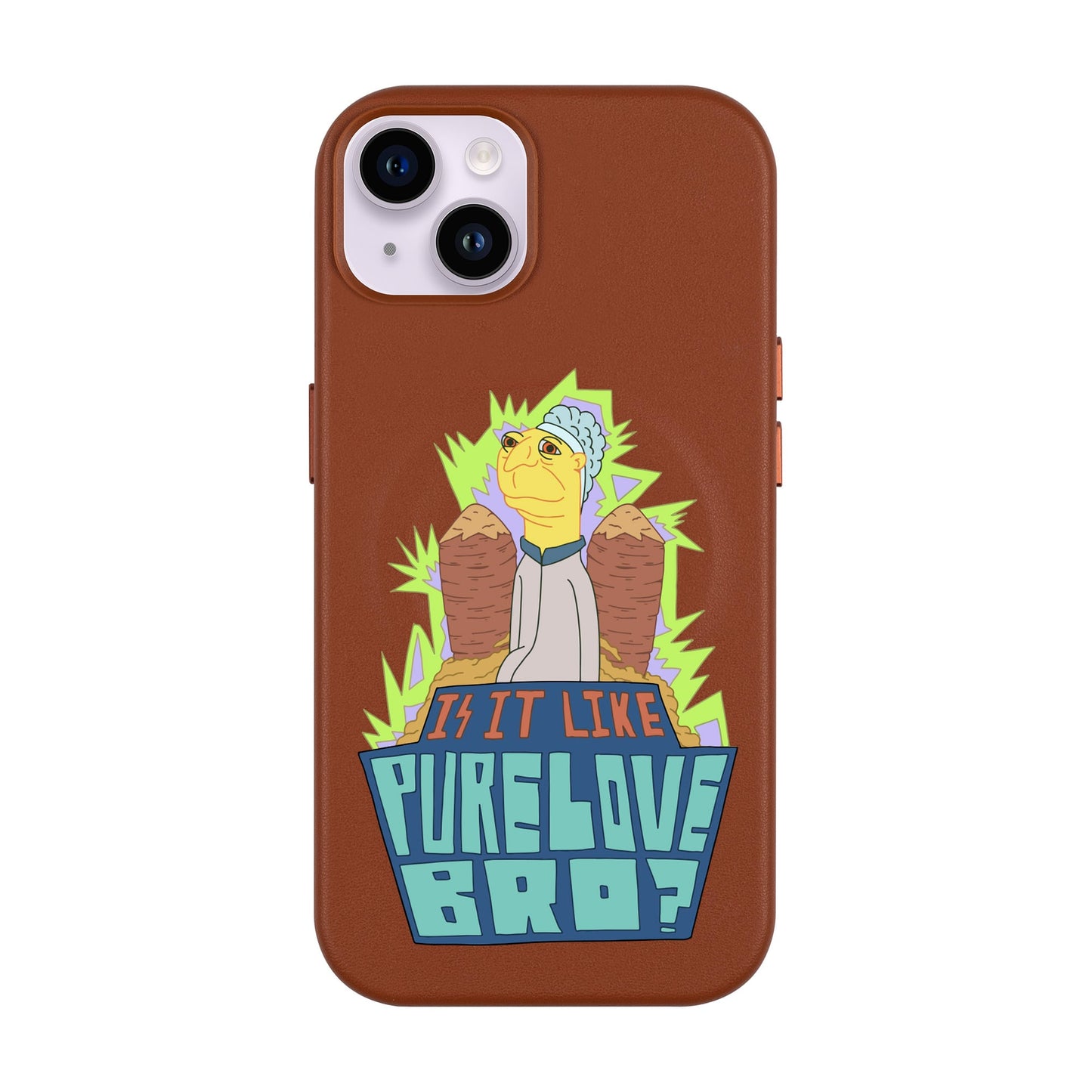 PURE LOVE-iPhone 14 Plus Leather Kılıf MagSafe Özellikli