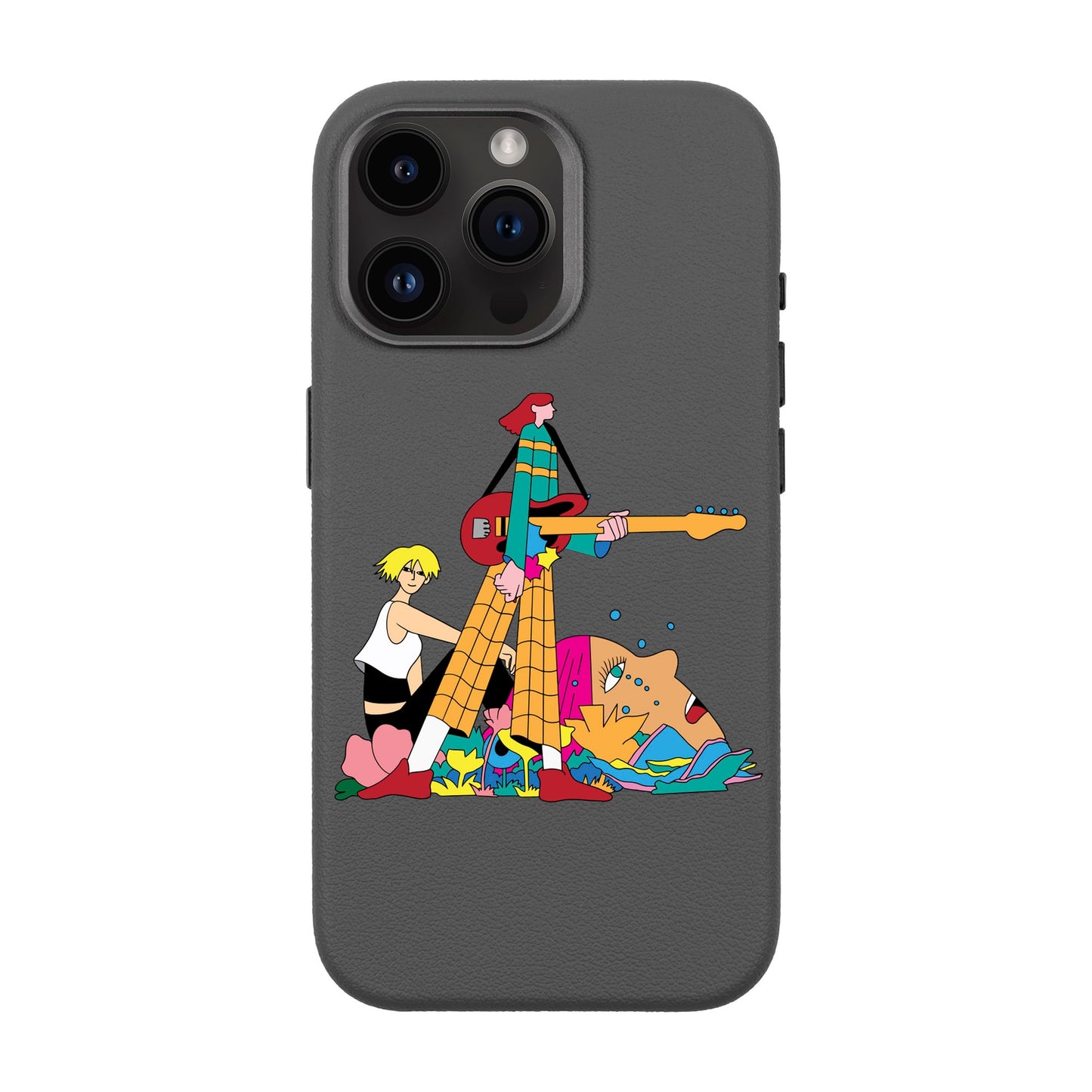 HER BAND-iPhone 14 Pro Max Leather Premium Kılıf MagSafe Özellikli
