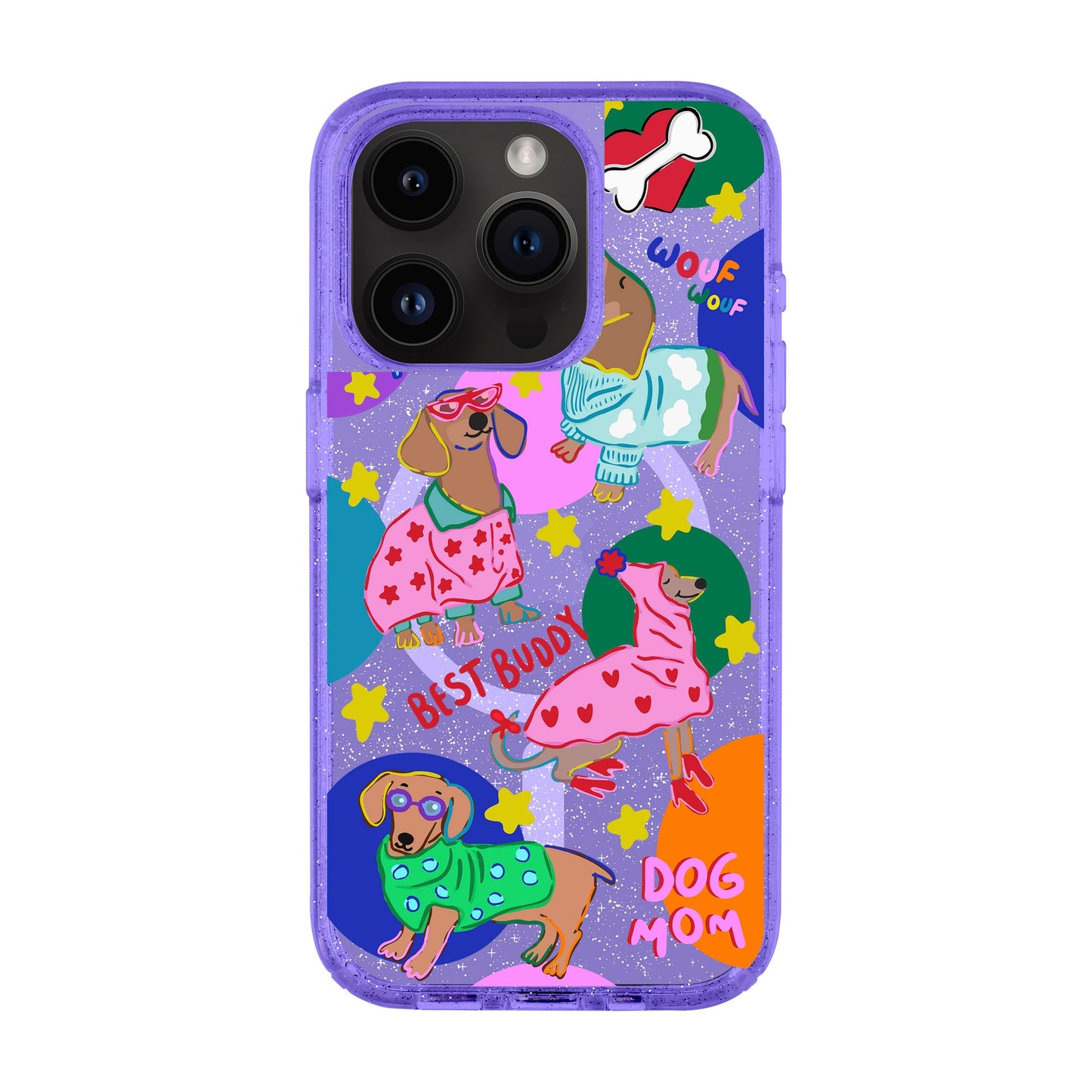 DOG MOM-iPhone 14 Pro Shiny Kılıf MagSafe Özellikli