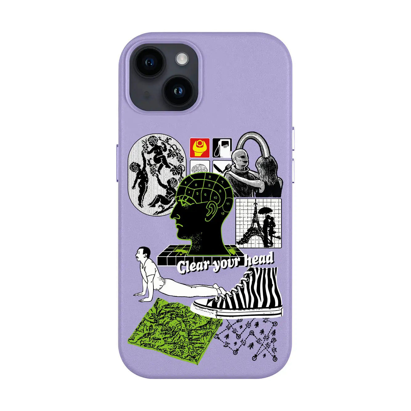 CLEAR YOUR HEAD-iPhone 14 Plus Leather Kılıf MagSafe Özellikli