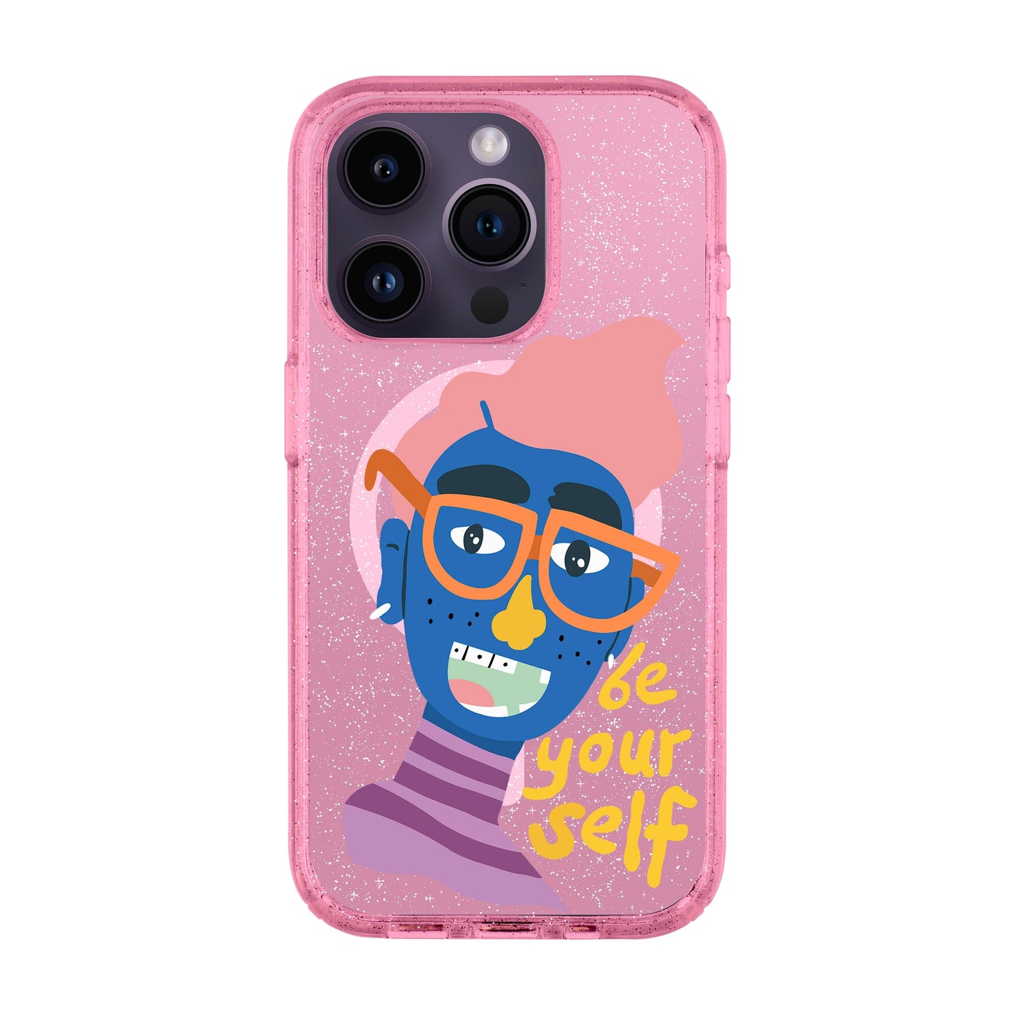 BE YOUR SELF-iPhone 14 Pro Shiny Kılıf MagSafe Özellikli