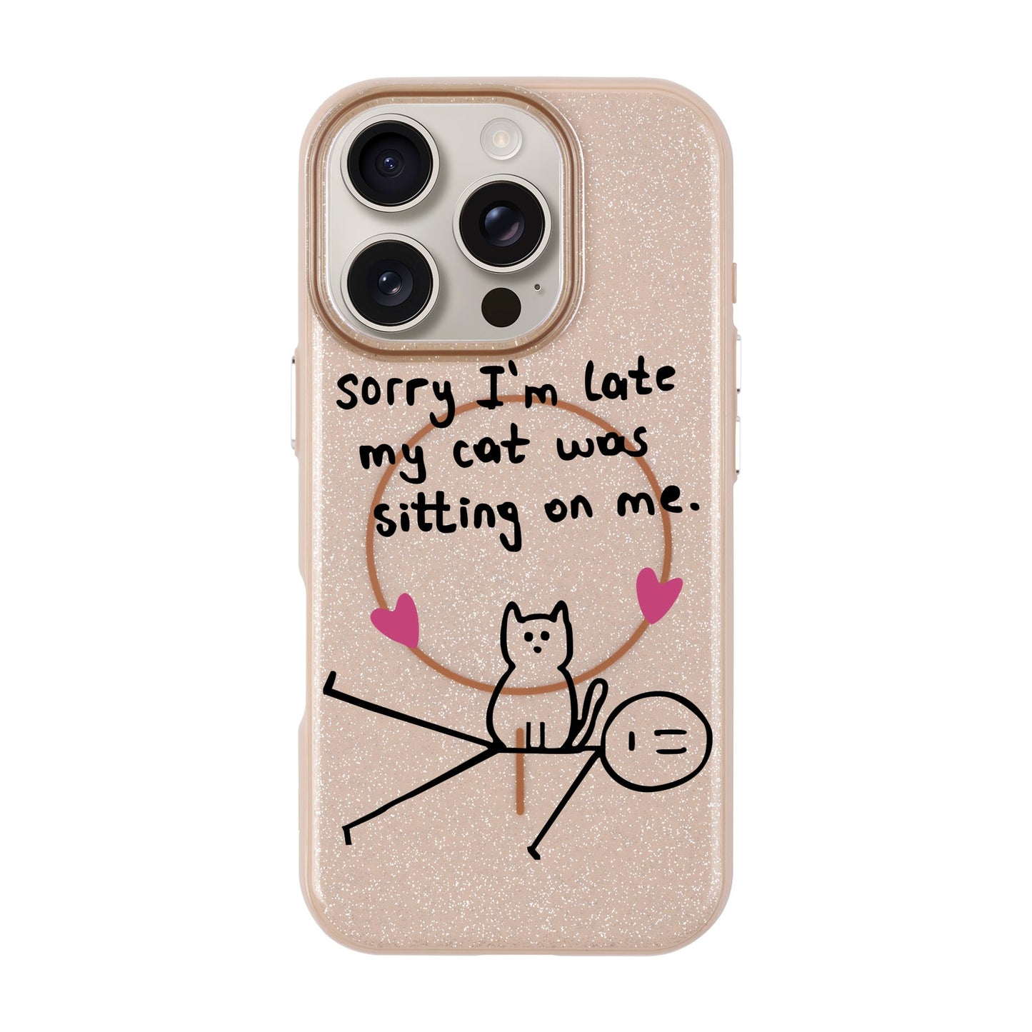 SORRY I'M LATE-iPhone 16 Pro Radiant Kılıf MagSafe Özellikli