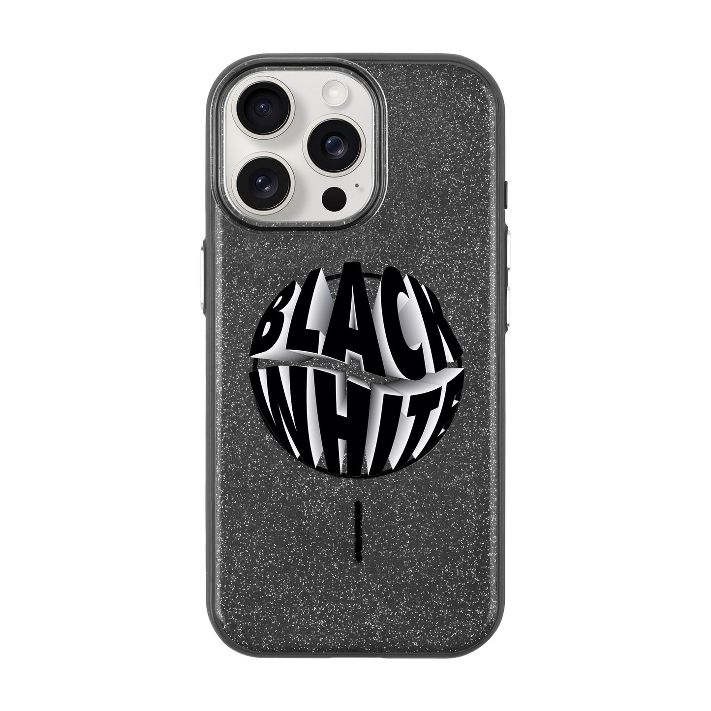 BLACK WHITE-iPhone 15 Pro Max Radiant Kılıf MagSafe Özellikli