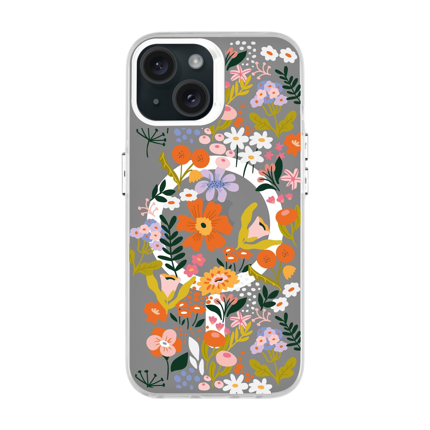 FLOWER-iPhone 15 Hold Kılıf MagSafe Özellikli