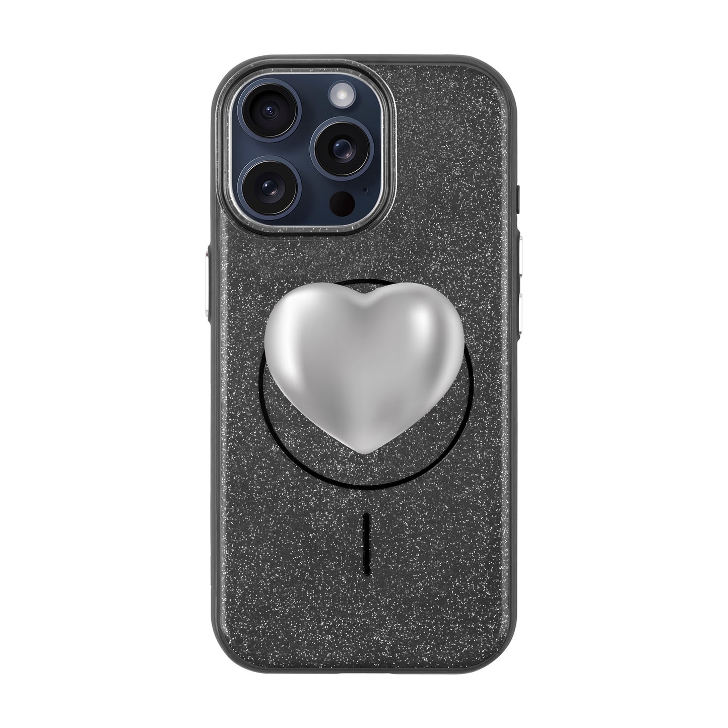 SILVER HEART-iPhone 15 Pro Max Radiant Kılıf MagSafe Özellikli
