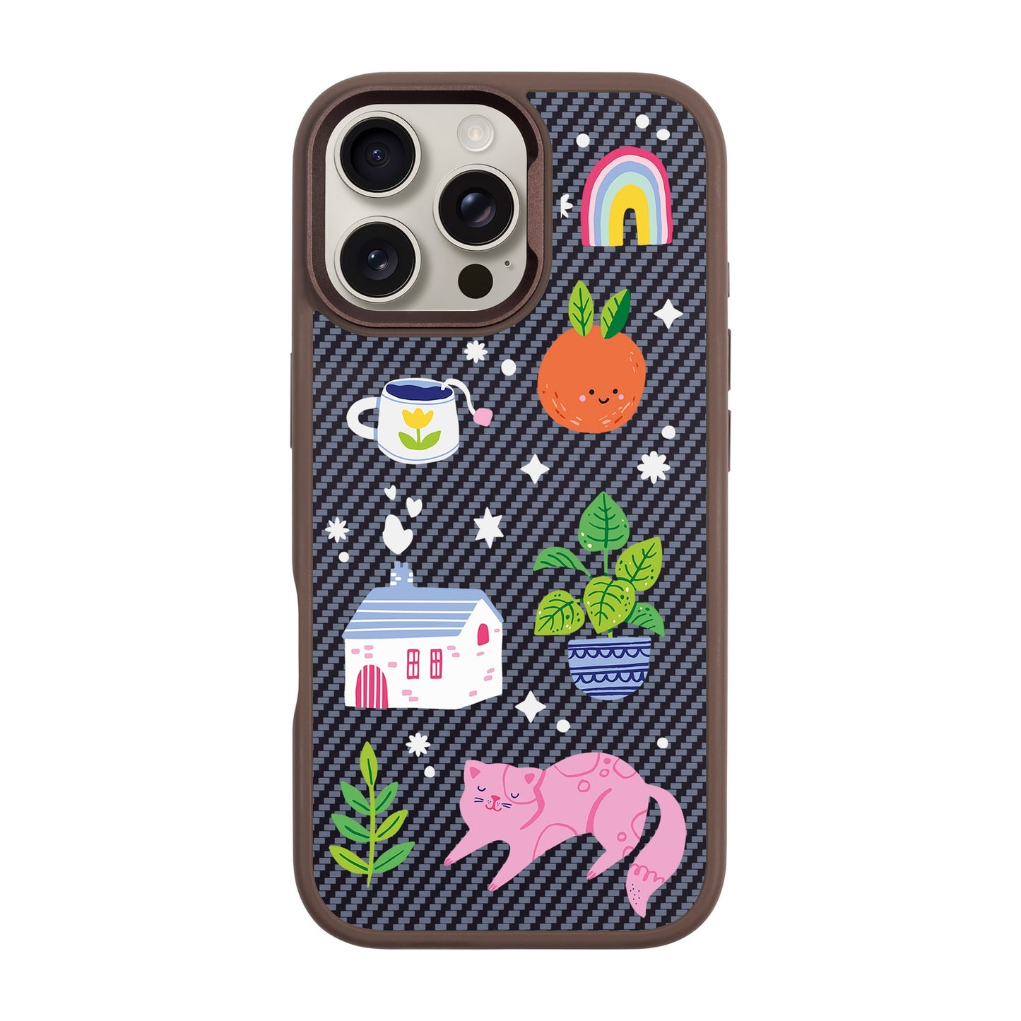 FRESH SPRING-iPhone 16 Pro Max Plaid Kılıf MagSafe Özellikli