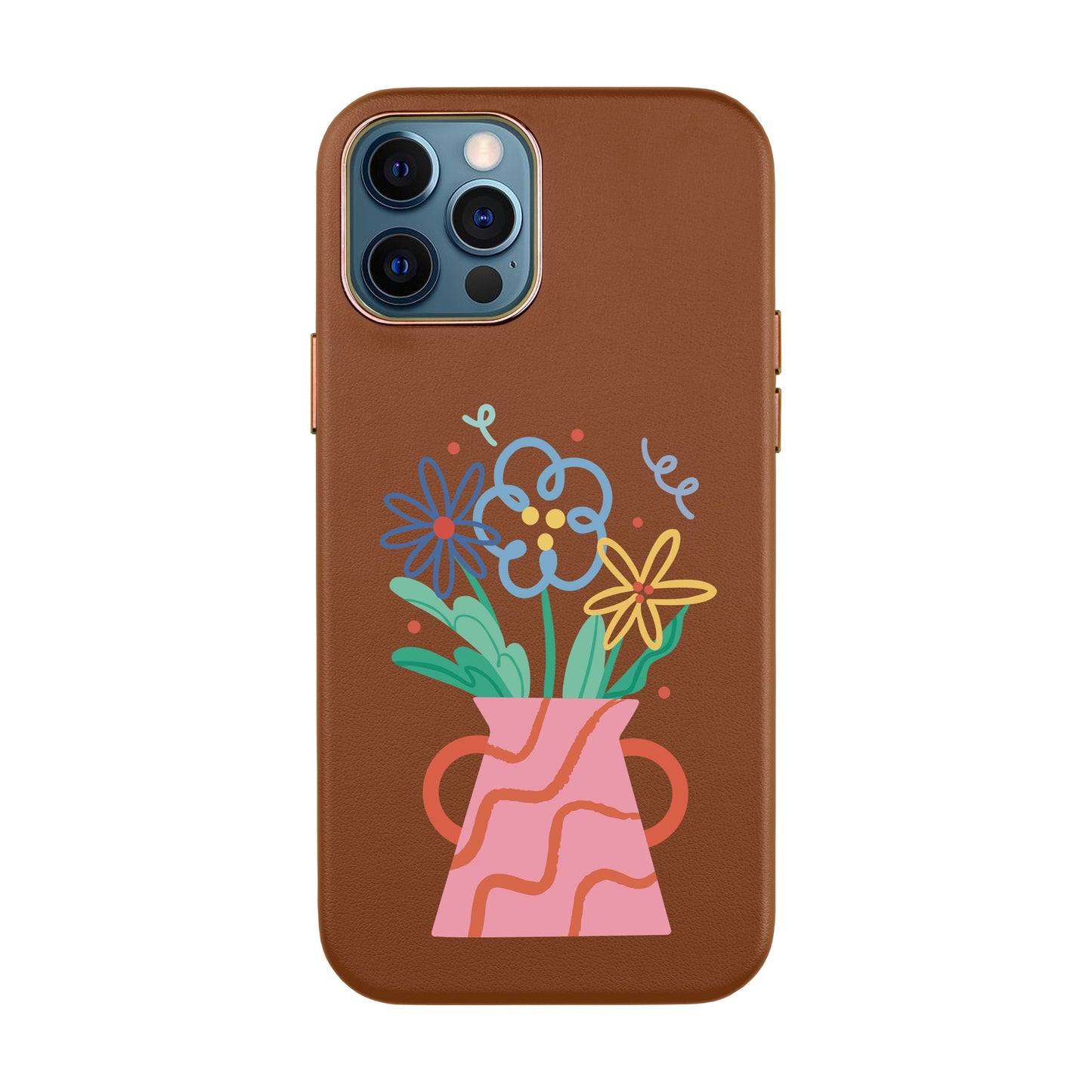 PINK VASE-iPhone X / Xs Leather Kılıf