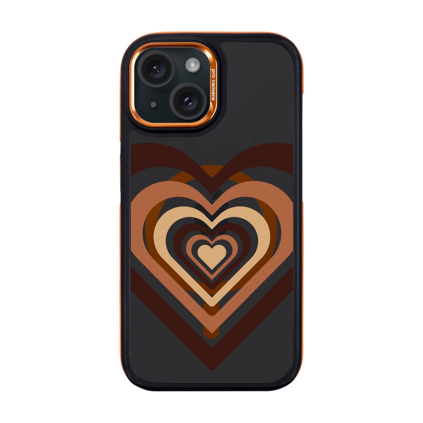 HEART-iPhone 15 Dark Kılıf MagSafe Özellikli
