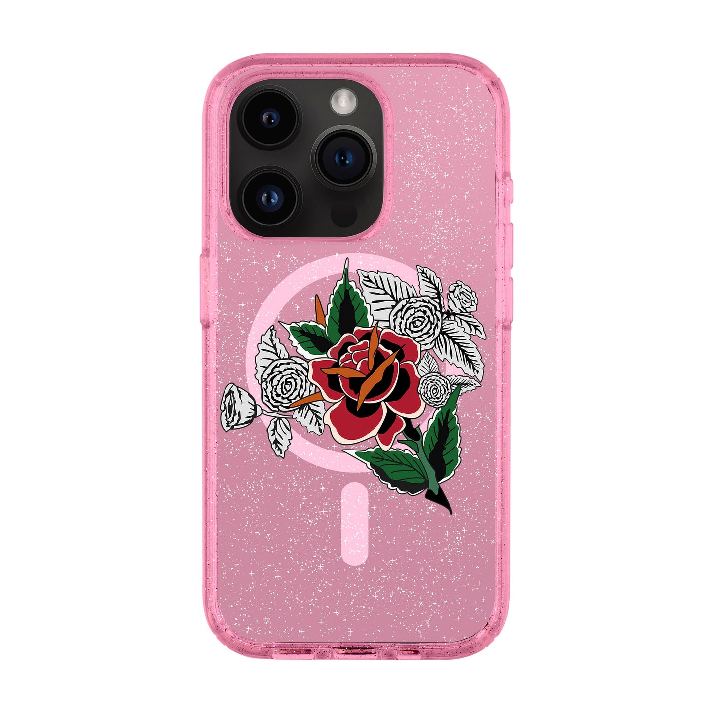 DRY ROSE-iPhone 14 Pro Shiny Kılıf MagSafe Özellikli