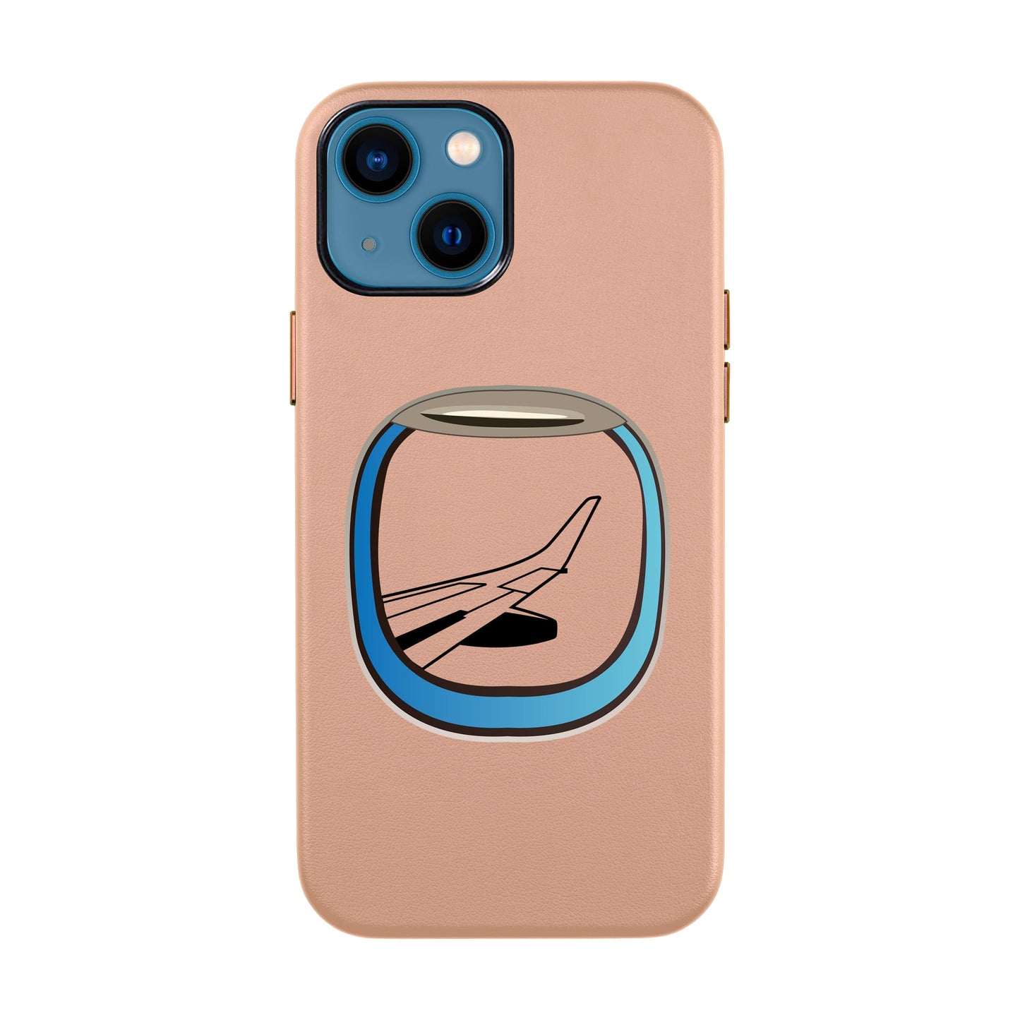 AIRCRAFT WINDOW-iPhone 13 Leather Kılıf