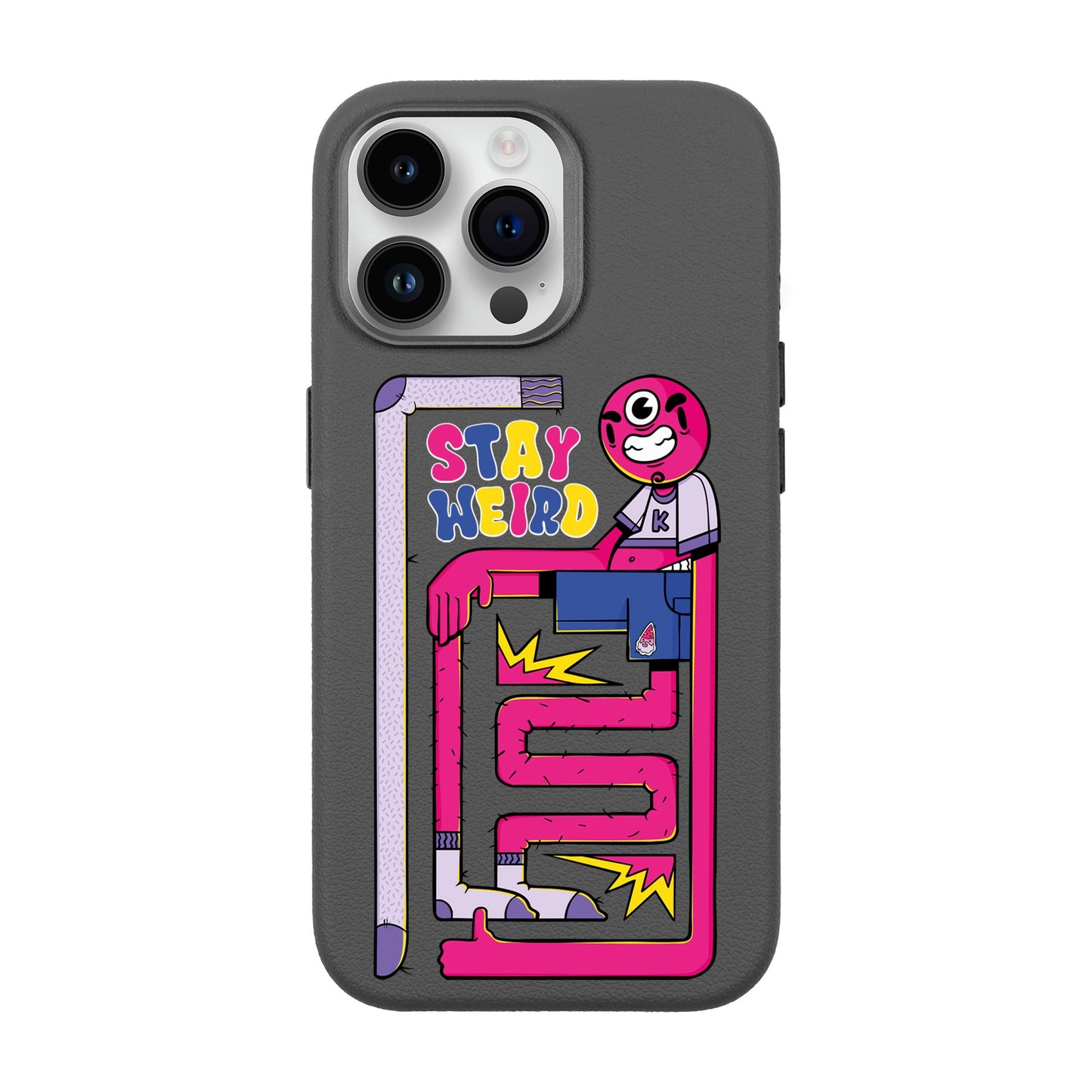 OG TOOTHY-iPhone 14 Pro Max Leather Premium Kılıf MagSafe Özellikli