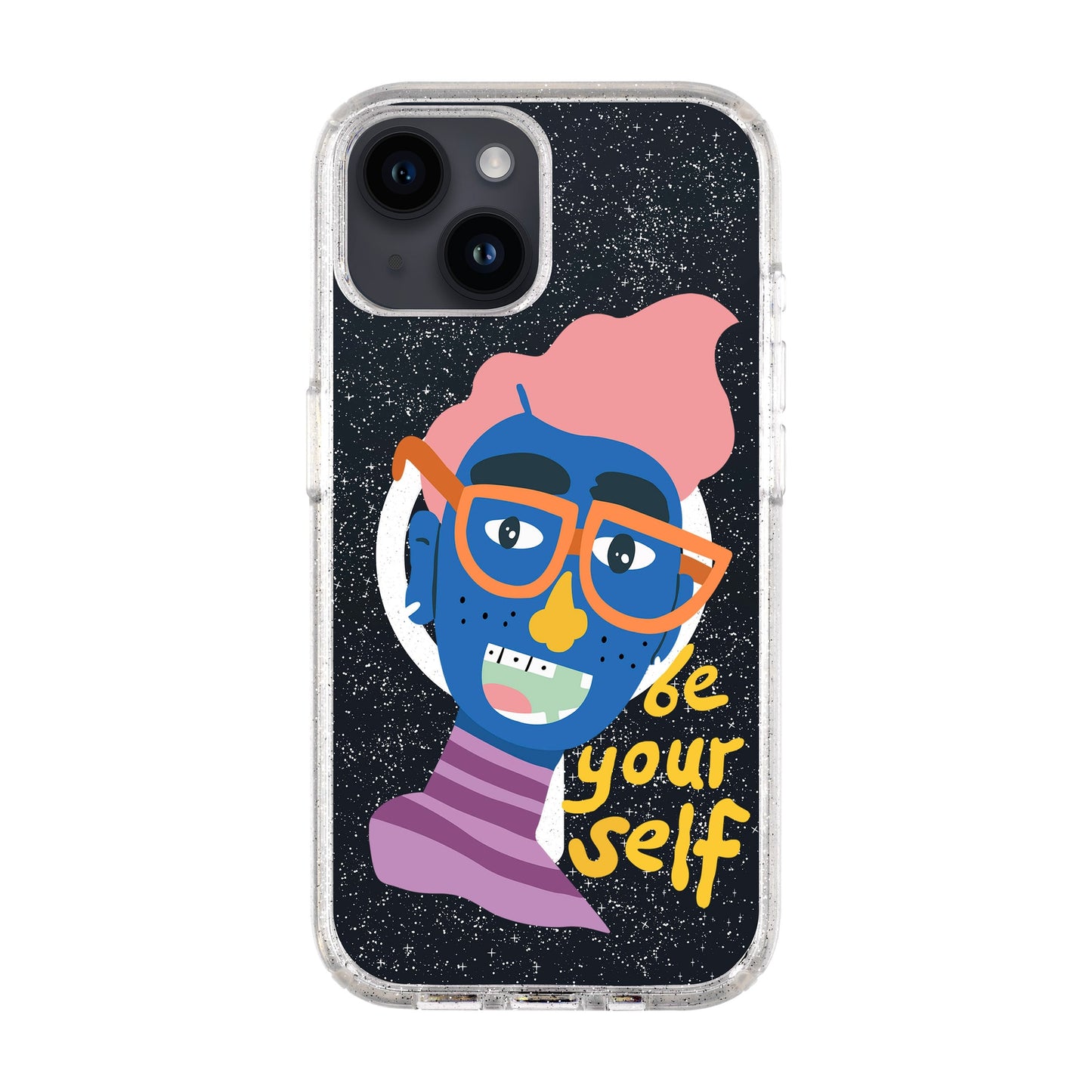 BE YOUR SELF-iPhone 14 Shiny Kılıf MagSafe Özellikli