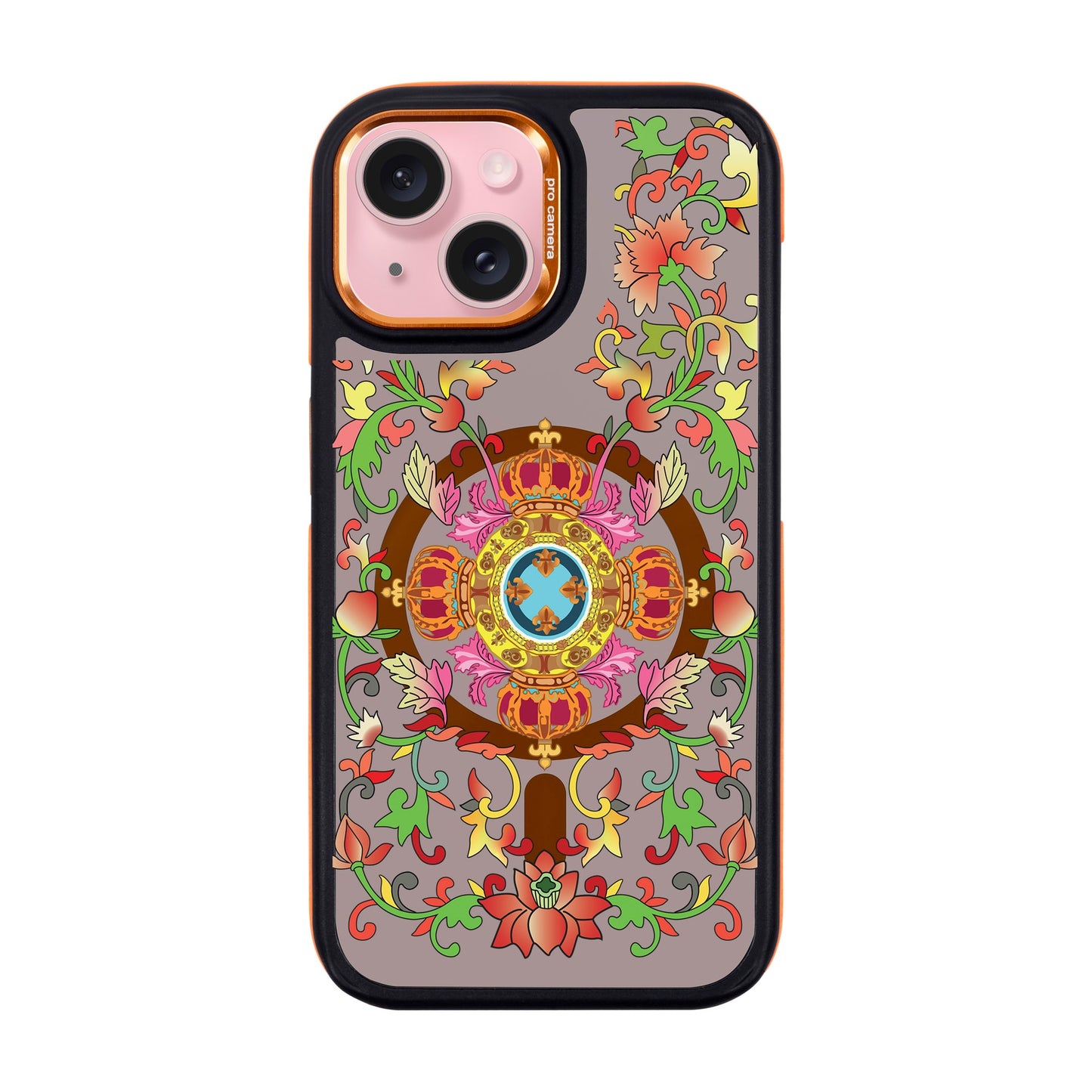 SPIRAL-iPhone 15 Dark Kılıf MagSafe Özellikli