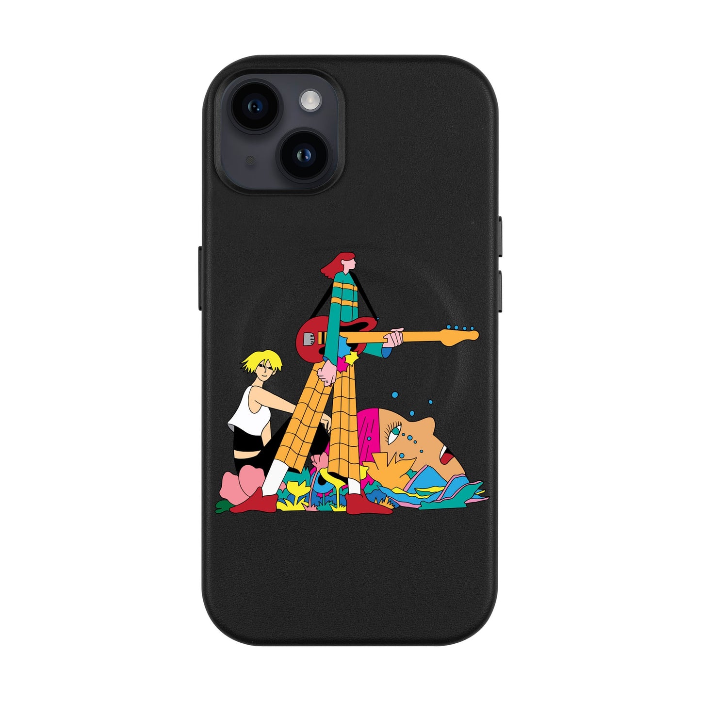 HER BAND-iPhone 14 Plus Leather Kılıf MagSafe Özellikli