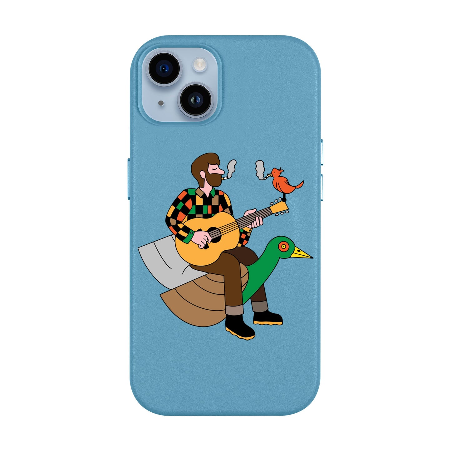 BIRDS OF A FEATHER-iPhone 14 Plus Leather Kılıf MagSafe Özellikli