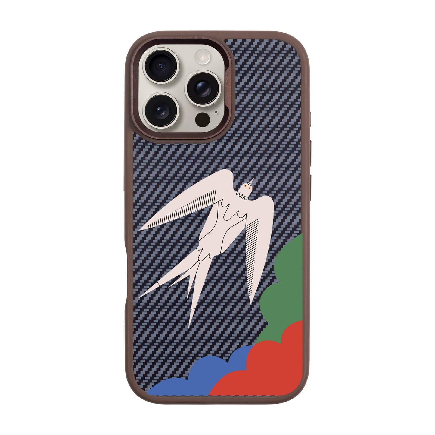 L’OISEAU LIBRE-iPhone 16 Pro Max Plaid Kılıf MagSafe Özellikli