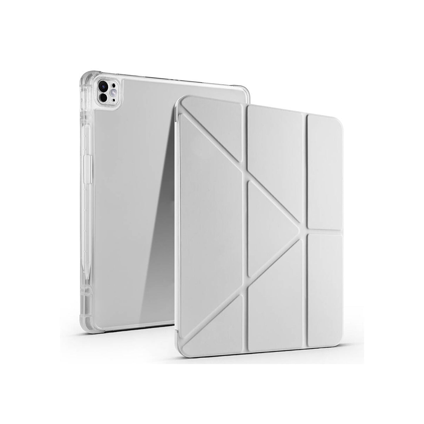 Apple iPad Air 13 inç 2025 M3-Trigon Folding Kalemlikli Standlı Kılıf