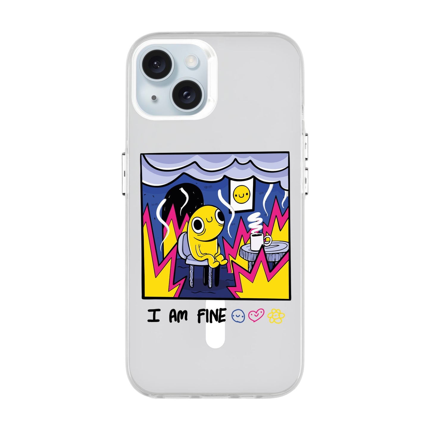 I AM FINE-iPhone 15 Plus Hold Kılıf MagSafe Özellikli
