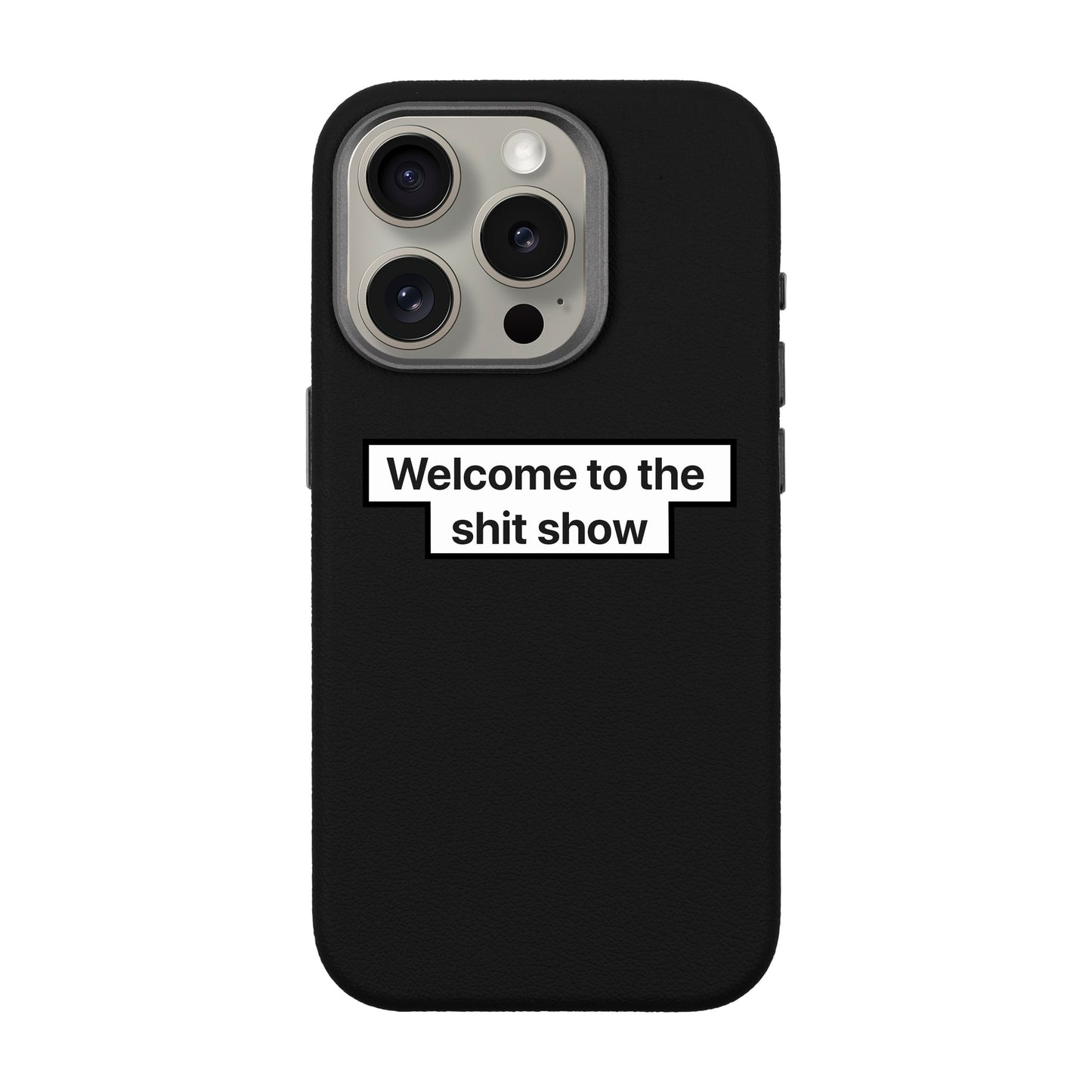 WELCOME-iPhone 15 Pro Leather Premium Kılıf MagSafe Özellikli