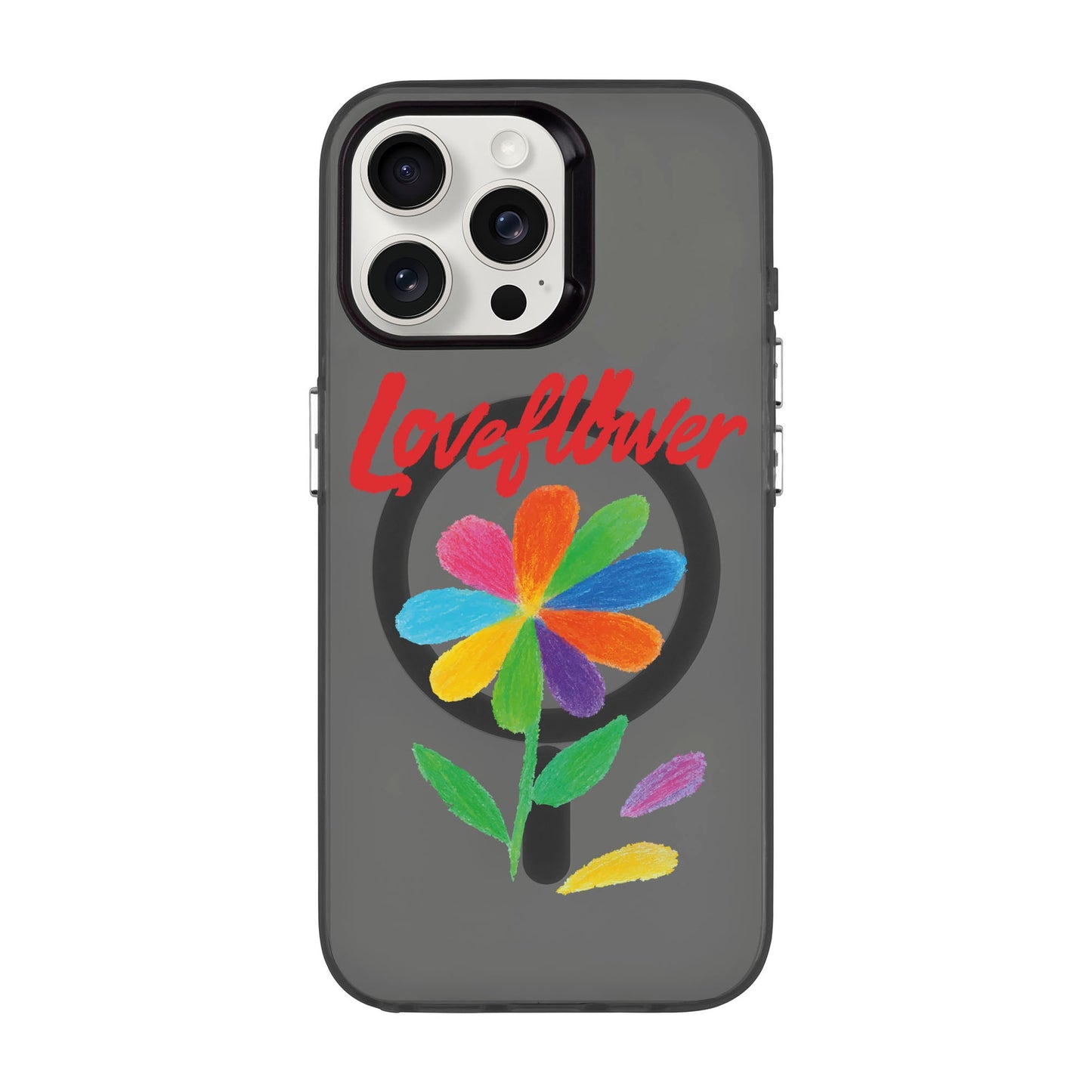 LOVE FLOWER-iPhone 15 Pro Max Hold Kılıf MagSafe Özellikli