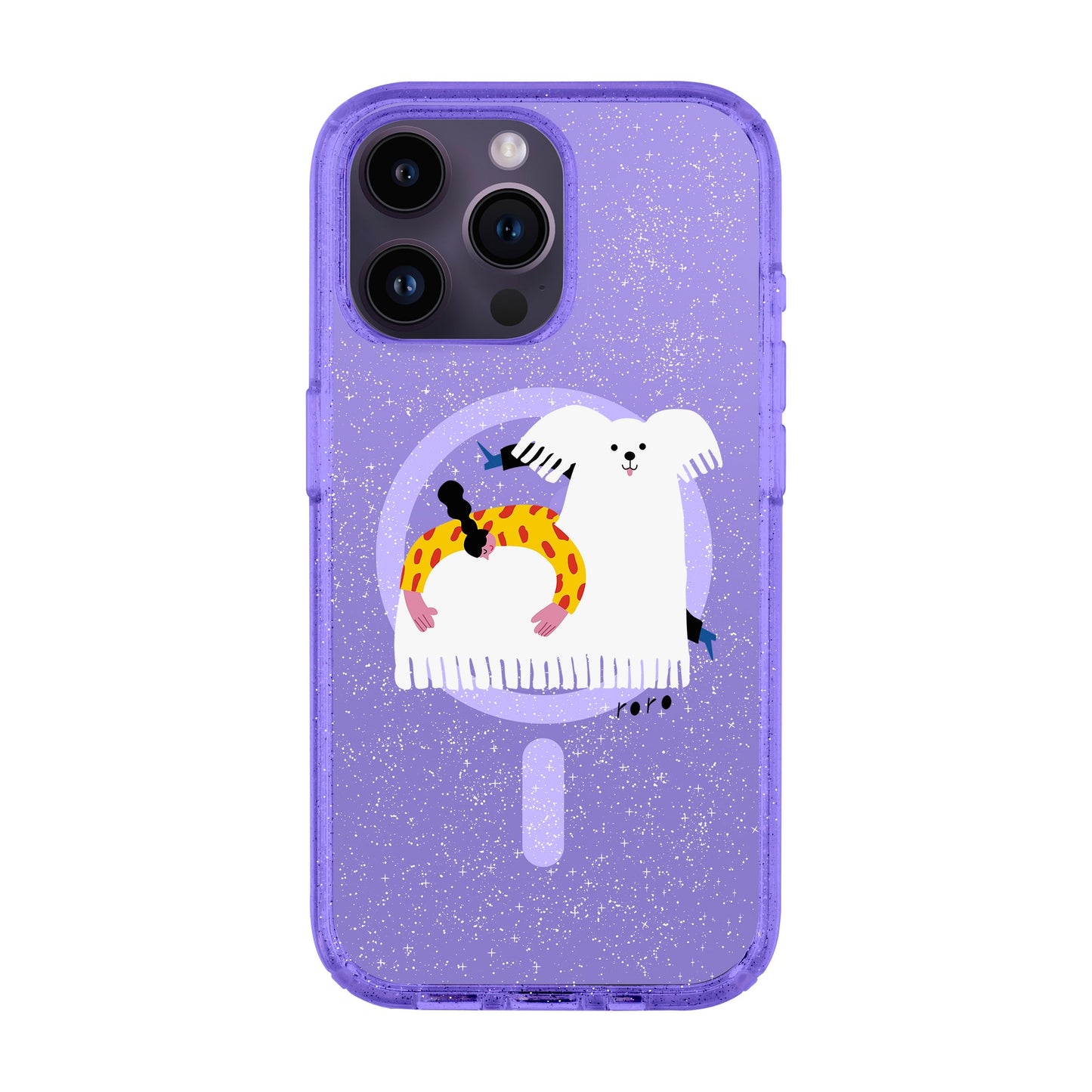 FANCY DOG-iPhone 14 Pro Max Shiny Kılıf MagSafe Özellikli