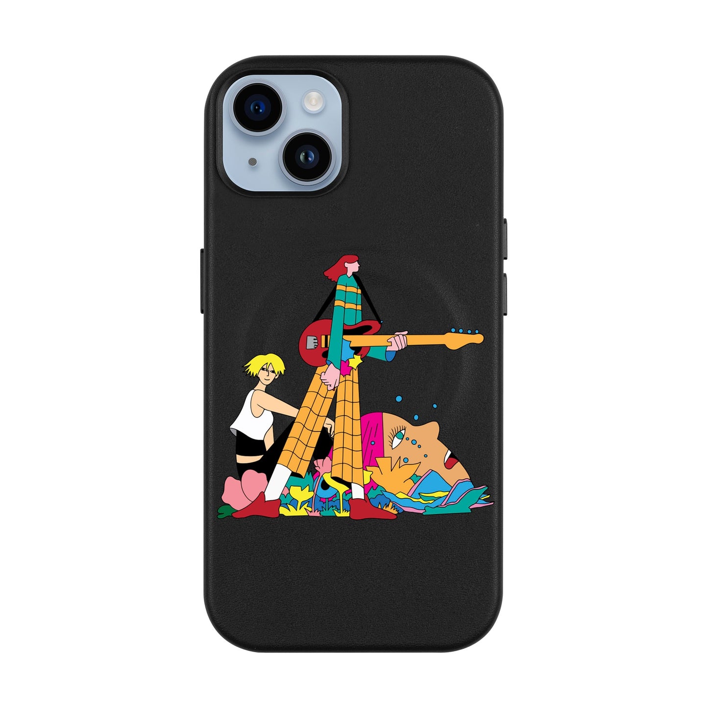 HER BAND-iPhone 14 Plus Leather Kılıf MagSafe Özellikli