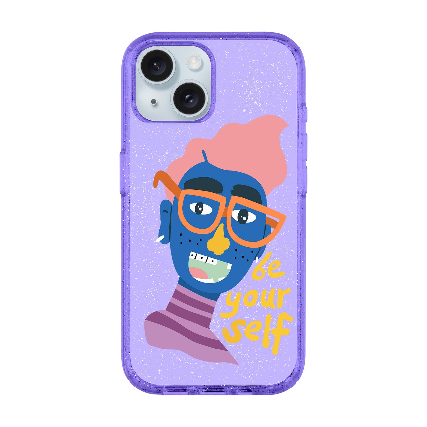 BE YOUR SELF-iPhone 14 Plus Shiny Kılıf MagSafe Özellikli