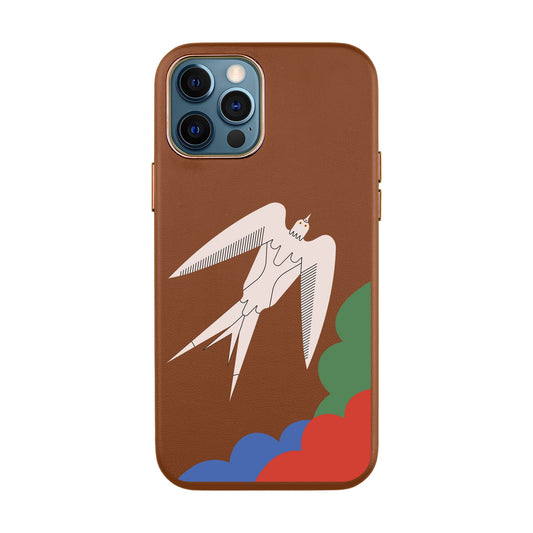 L’OISEAU LIBRE-iPhone Xs Max Leather Kılıf