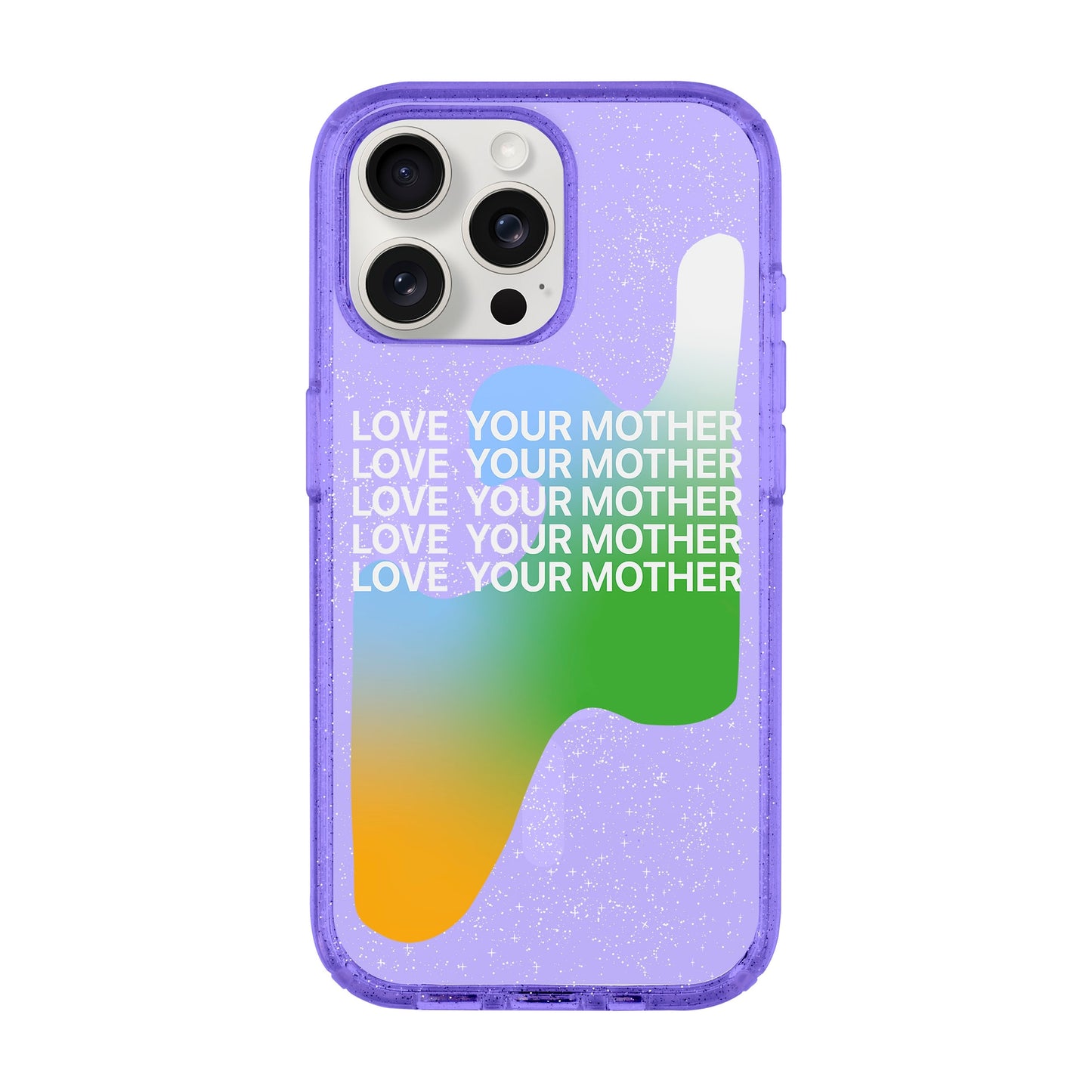 LOVE YOUR MOTHER-iPhone 15 Pro Max Shiny Kılıf MagSafe Özellikli