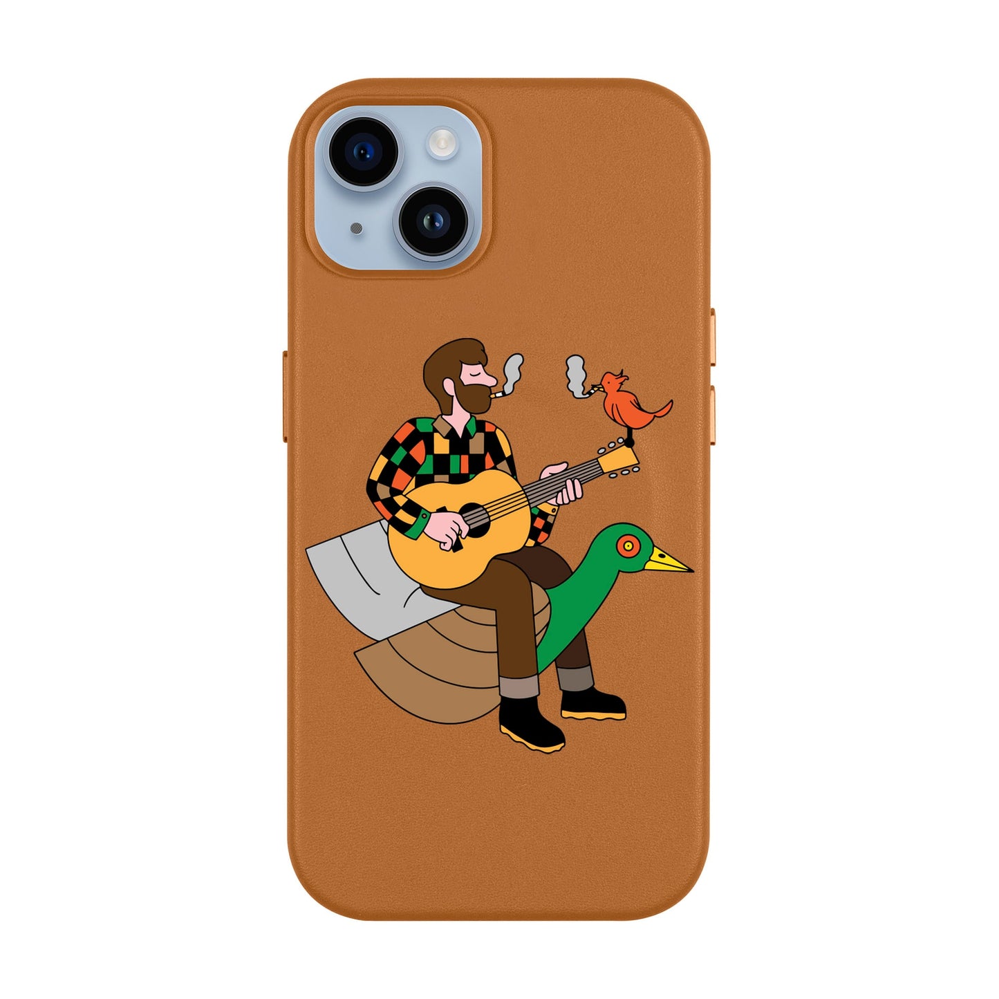 BIRDS OF A FEATHER-iPhone 14 Plus Leather Kılıf MagSafe Özellikli