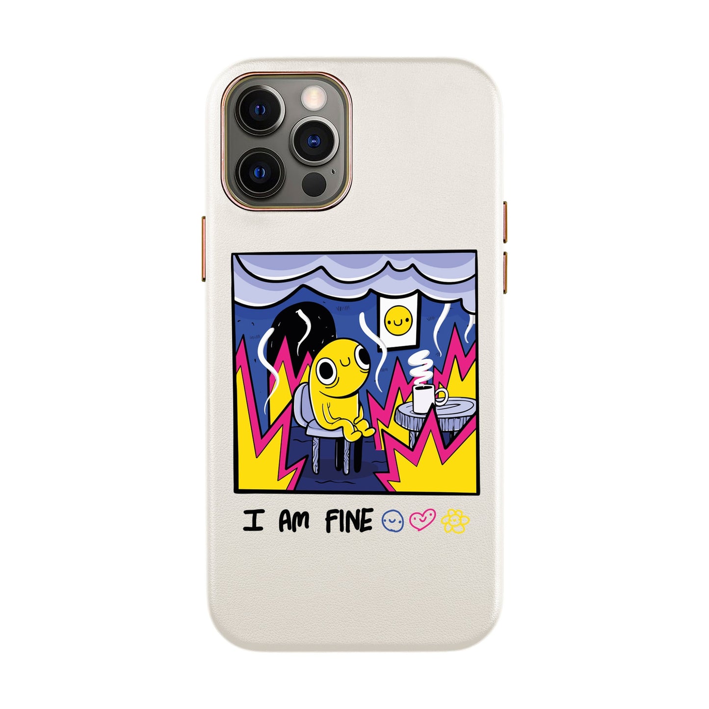 I AM FINE-iPhone 11 Pro Max Leather Kılıf