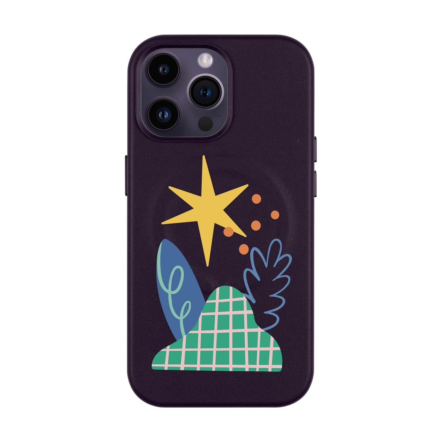 LITTLE NATURE-iPhone 14 Pro Max Leather Kılıf MagSafe Özellikli