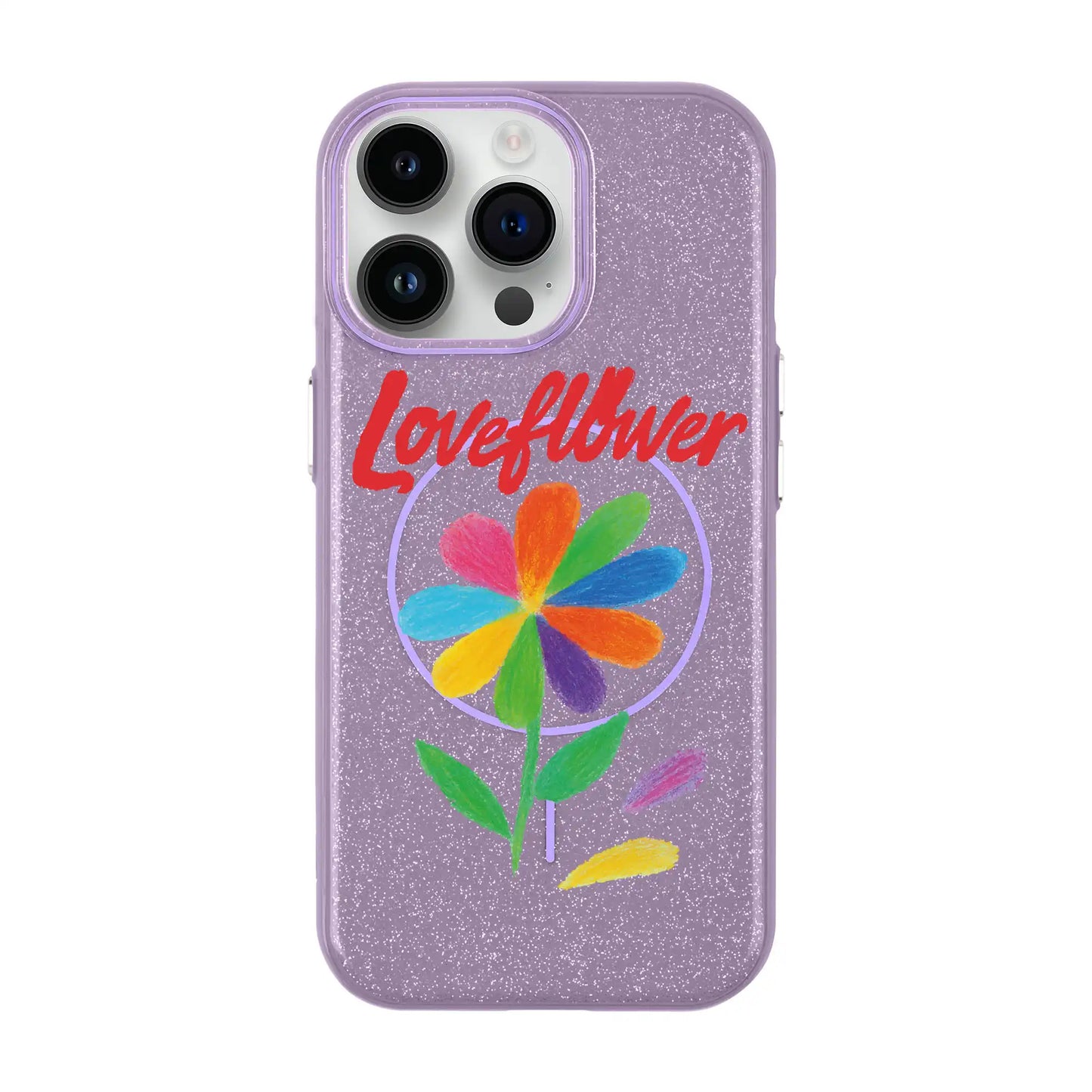LOVE FLOWER-iPhone 14 Pro Max Radiant Kılıf MagSafe Özellikli