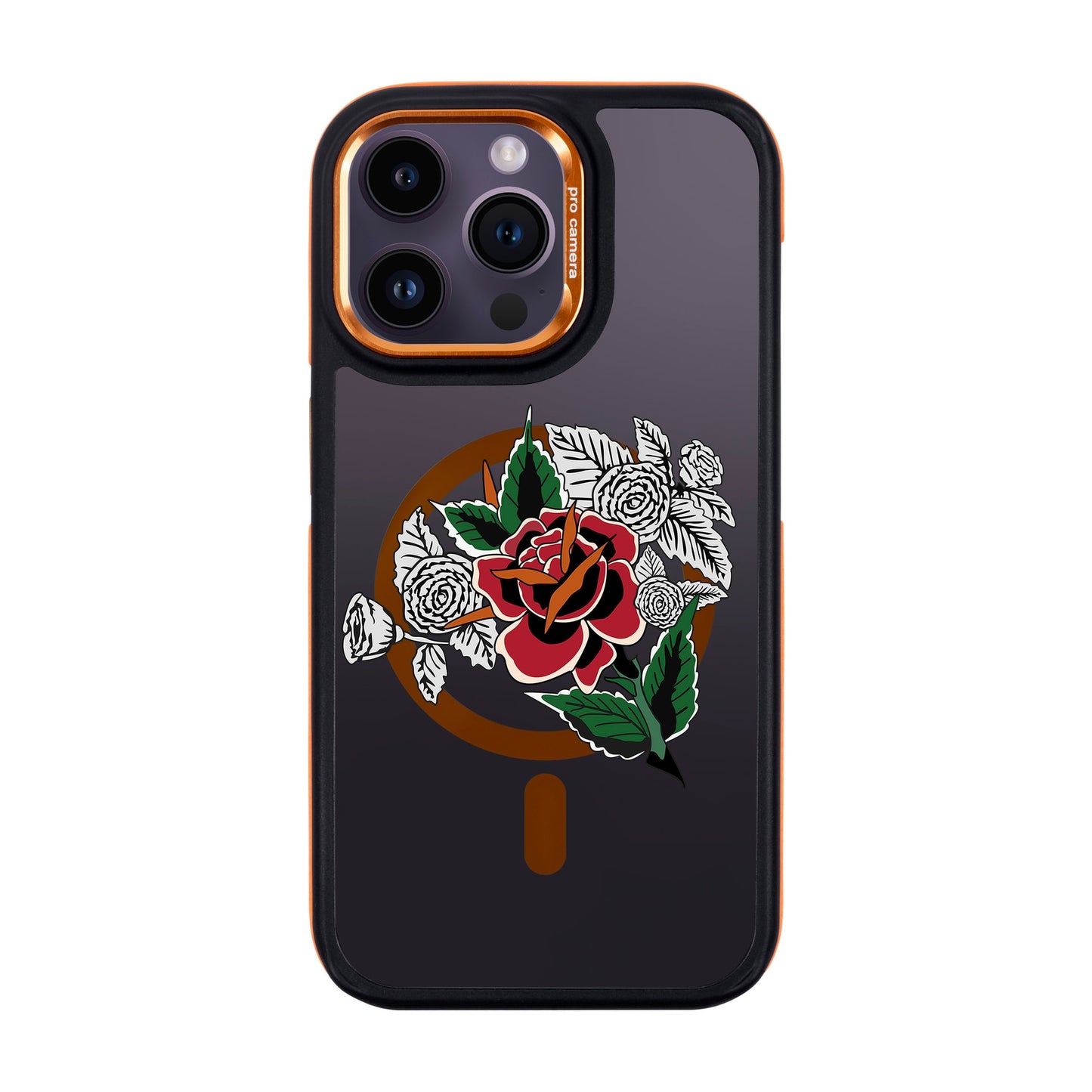 DRY ROSE-iPhone 14 Pro Max Dark Kılıf MagSafe Özellikli