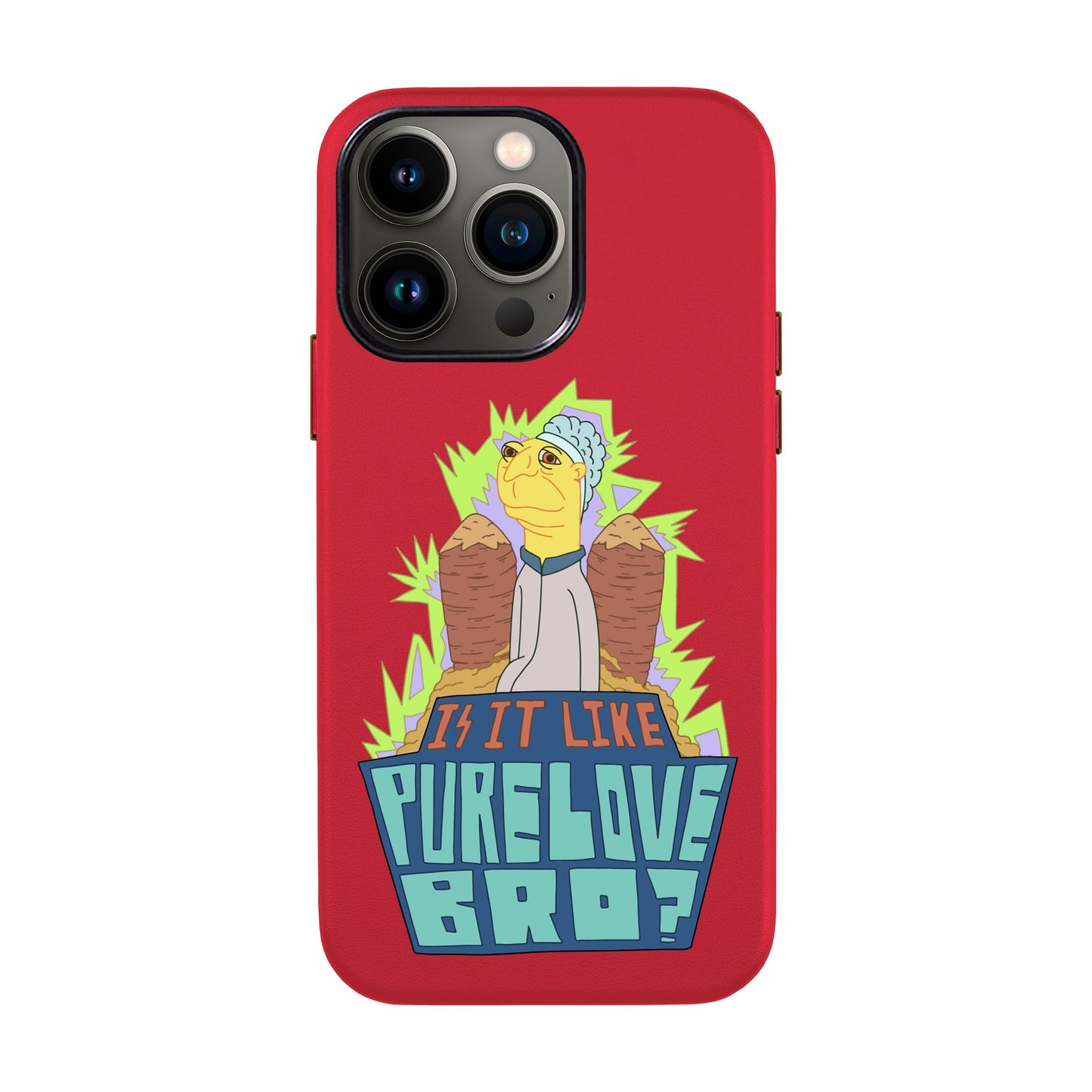 PURE LOVE-iPhone 13 Pro Max Leather Kılıf