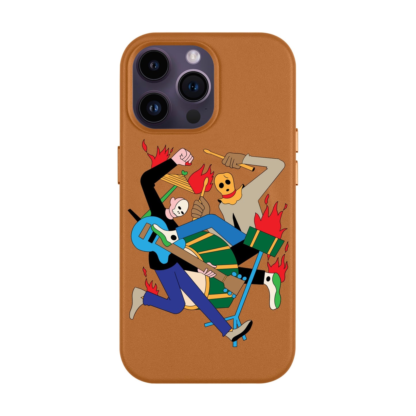 MONSTER MASH-iPhone 14 Pro Max Leather Kılıf MagSafe Özellikli