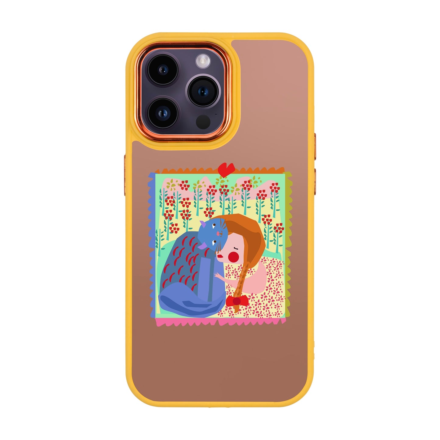 KEDİ POSTA PULU-iPhone 14 Pro Max Proof Kılıf
